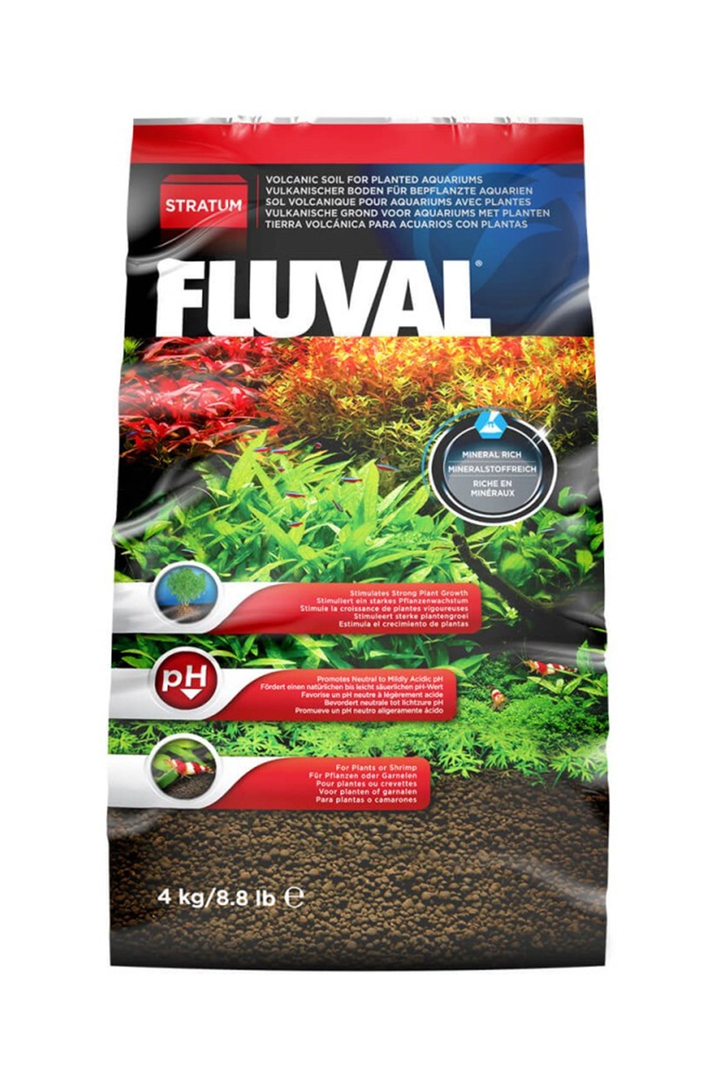 Fluval - Sustrato Stratum de 4 kg