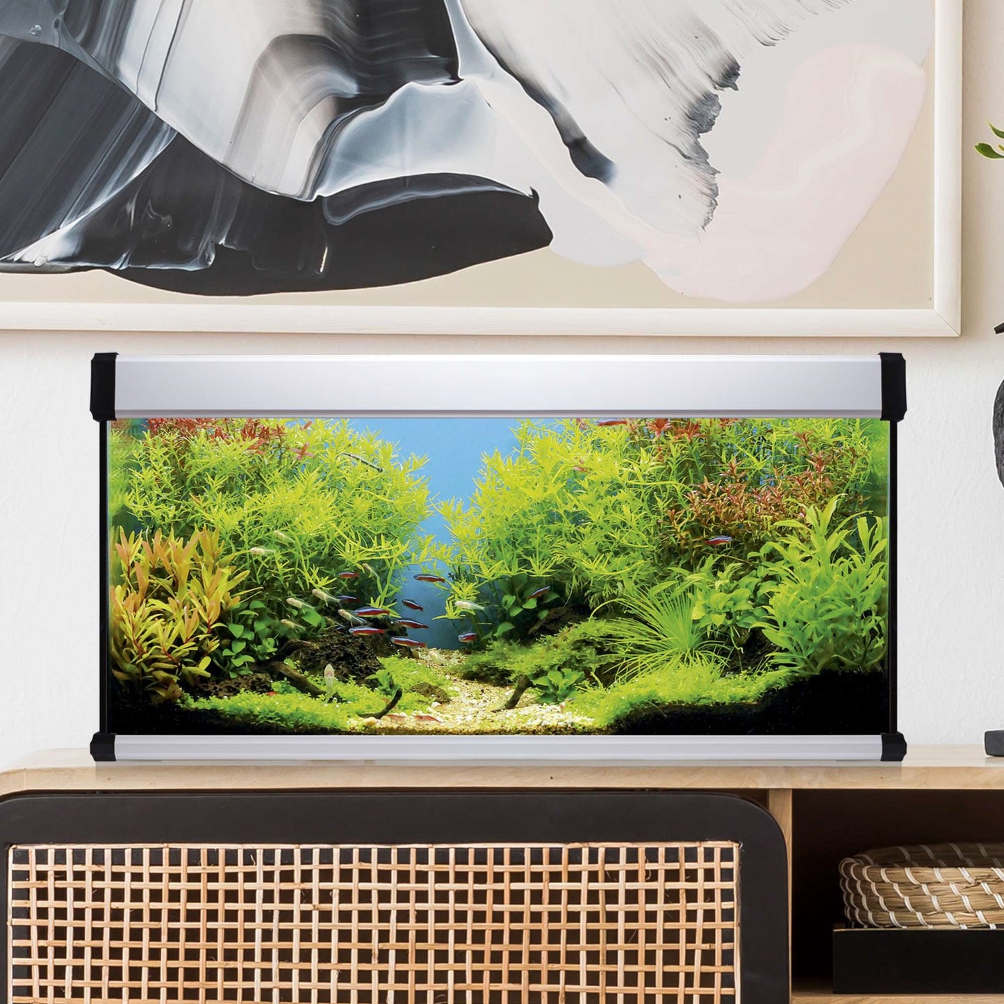 Kit AquaLUX PRO 168 - Acuario de 168 litros Blanco