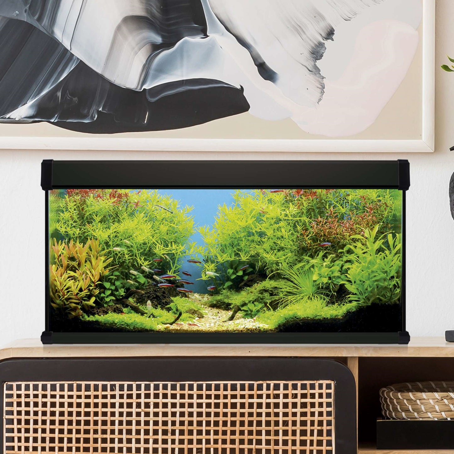 Kit AquaLUX PRO 168 - Acuario de 168 litros Negro