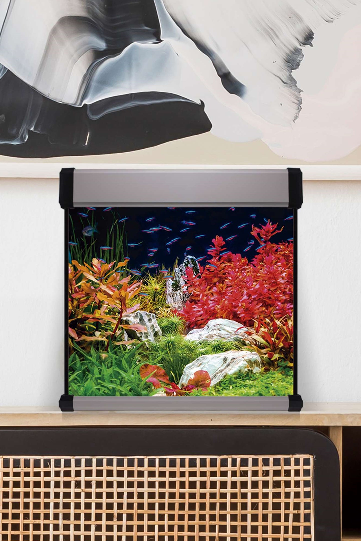 Kit AquaLUX PRO 190 - Acuario de 190 litros Plateado