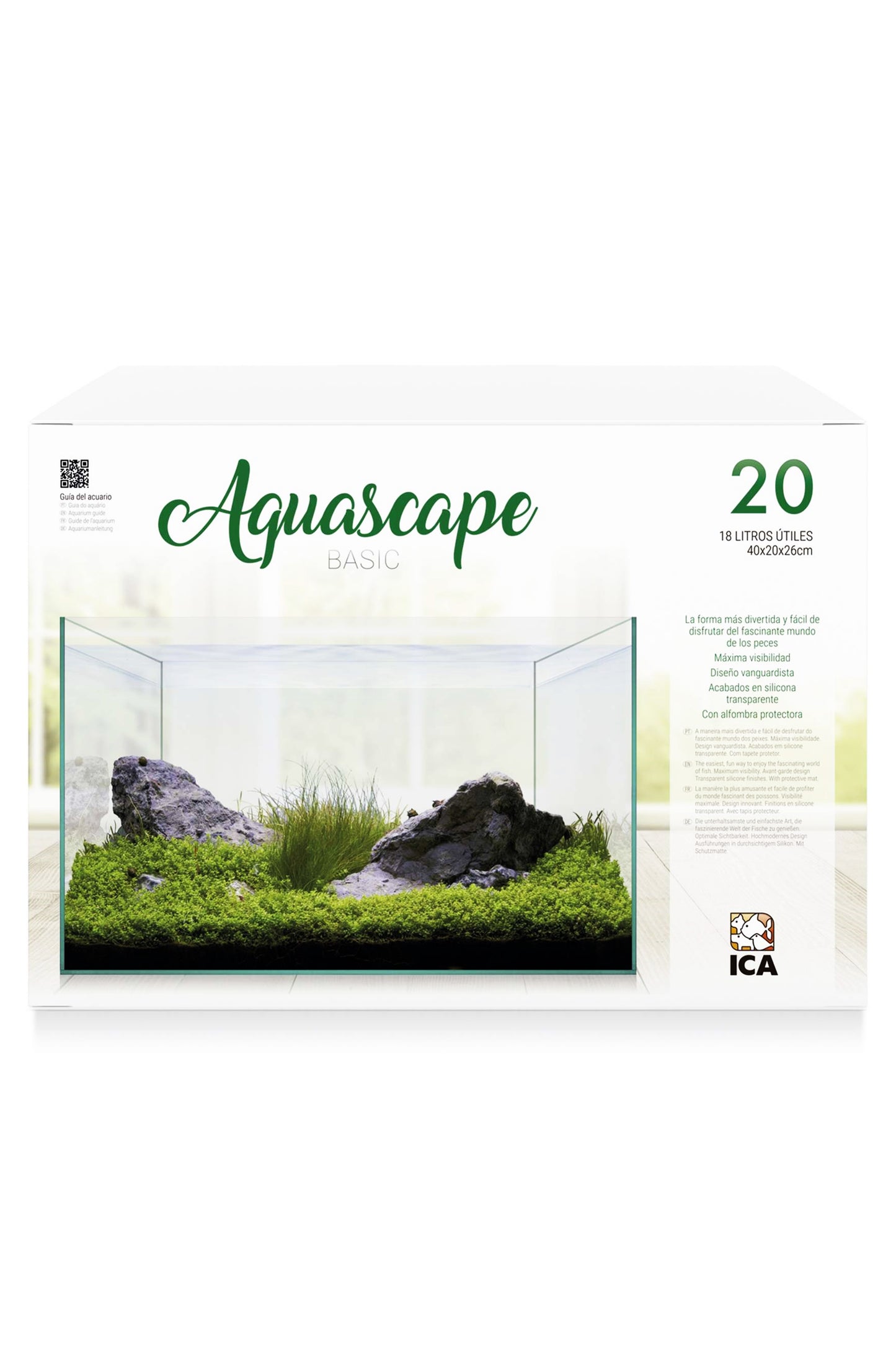 Acuario Kit AquaScape Basic 20 de 18 litros