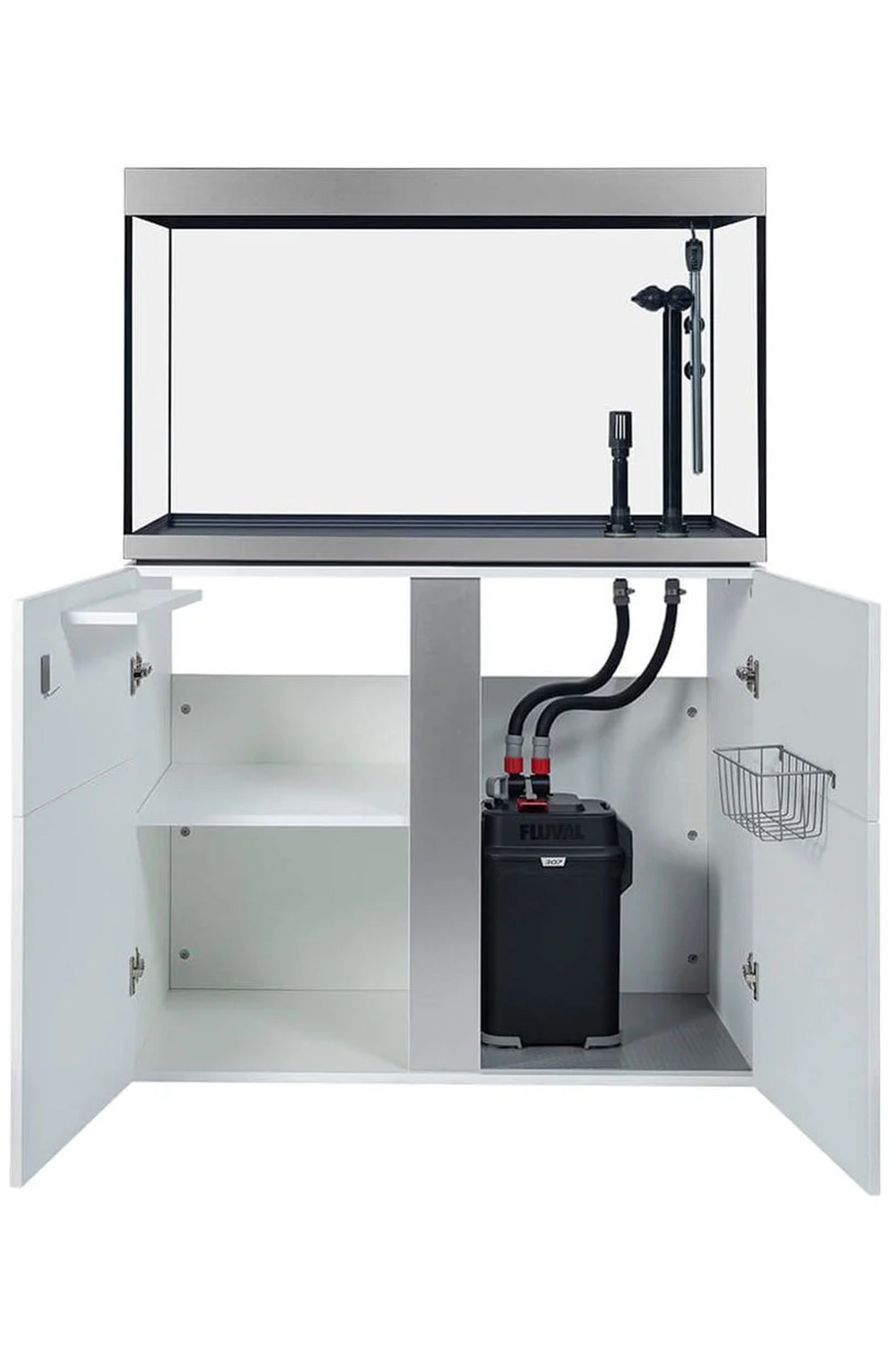 Acuario Fluval SIENA de 272 litros con mueble en Blanco