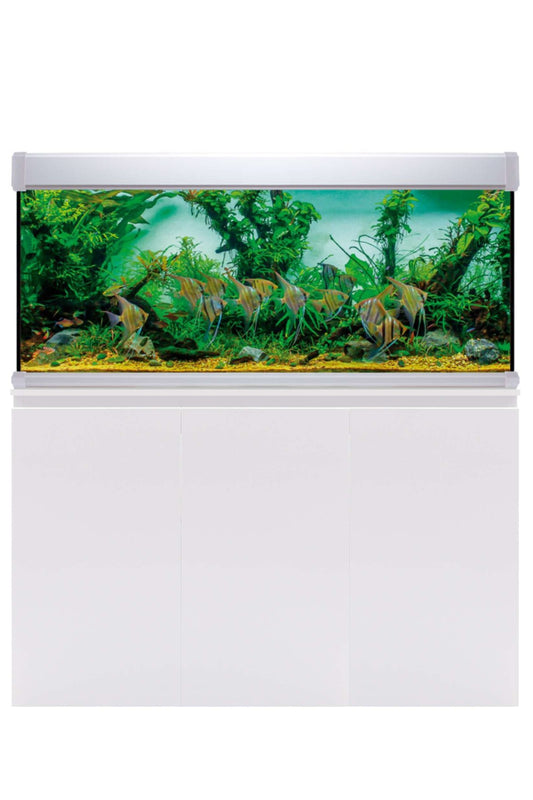 AquaLUX PRO 450 - Acuario de 450 litros con mueble Blanco