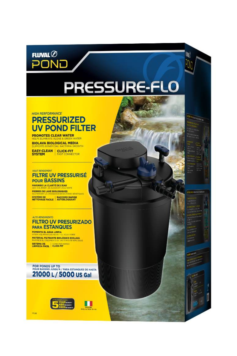 Nuevo Fluval POND Pressure Flo 21000 filtro UV