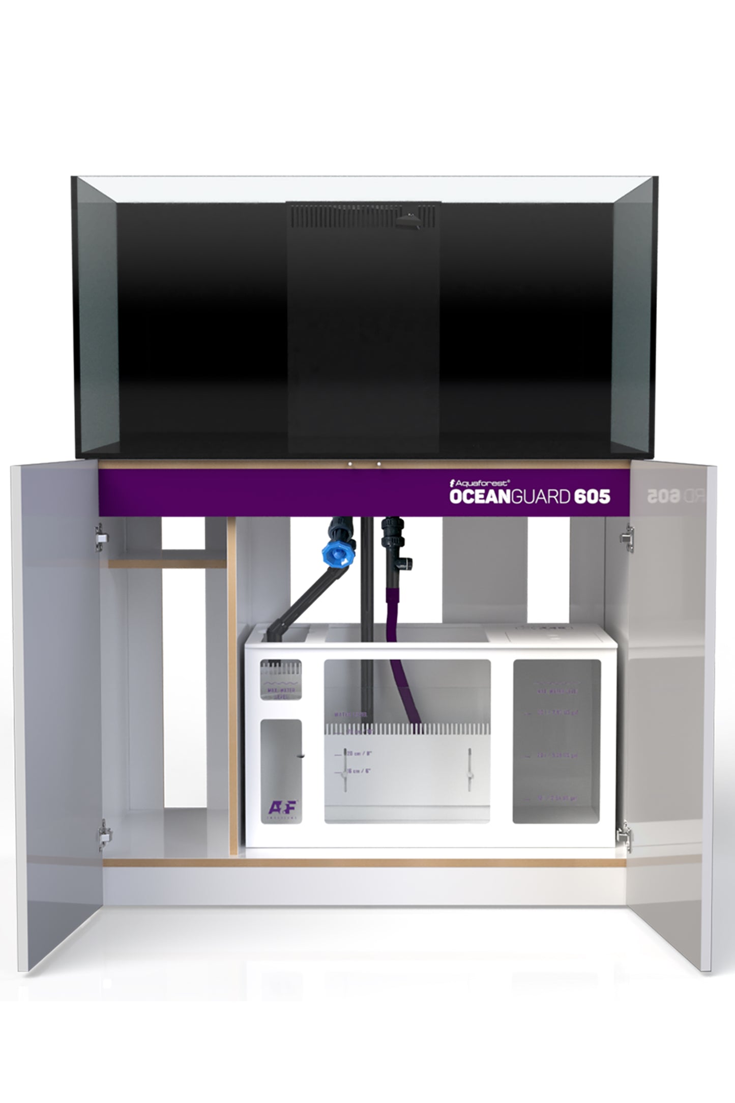 Acuario OCEAN GUARD 605 con mueble estilo RHINO