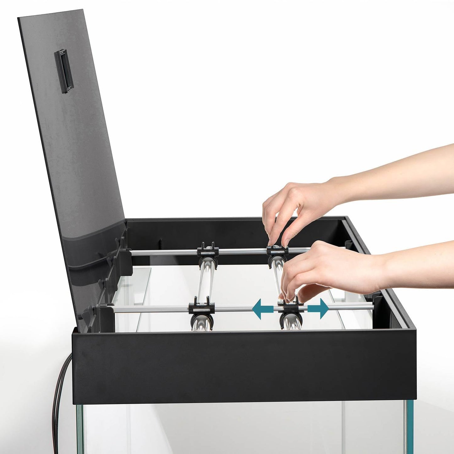 Acuario Optiset 125 litros con mueble Blanco