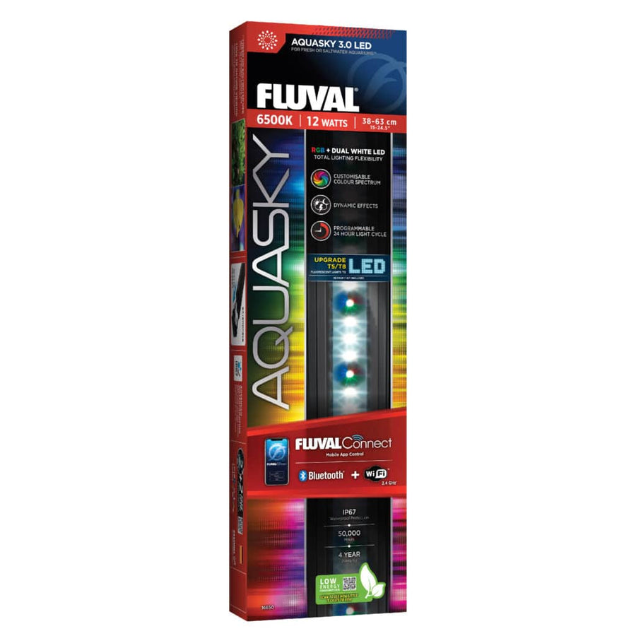 Fluval - Iluminación AquaSky LED RGB 3.0 de 12W (38-62,8 cm)