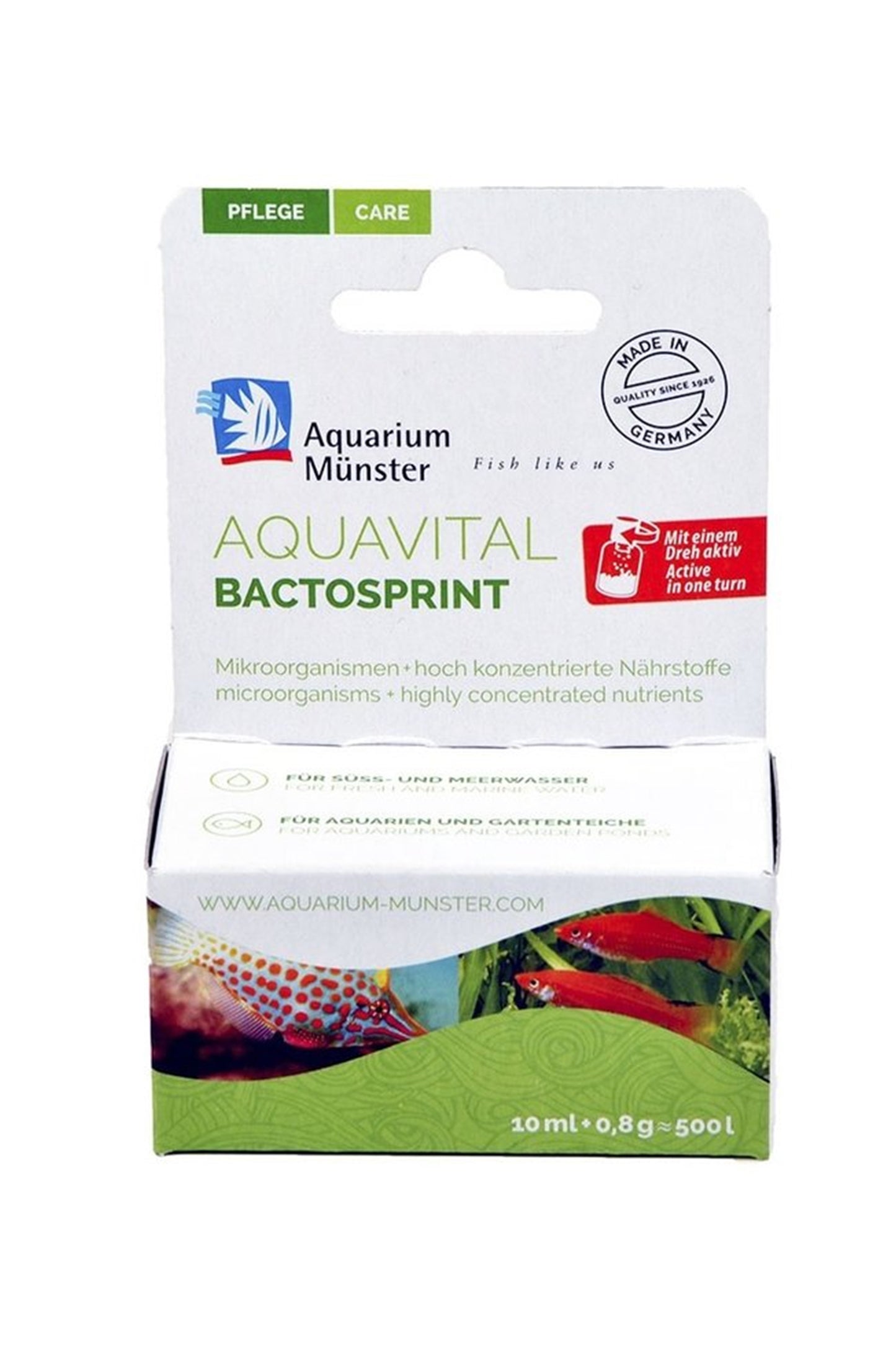 Aquarium Münster - Aquavital Bactosprint 3 X (10 ml. 8 grs.)