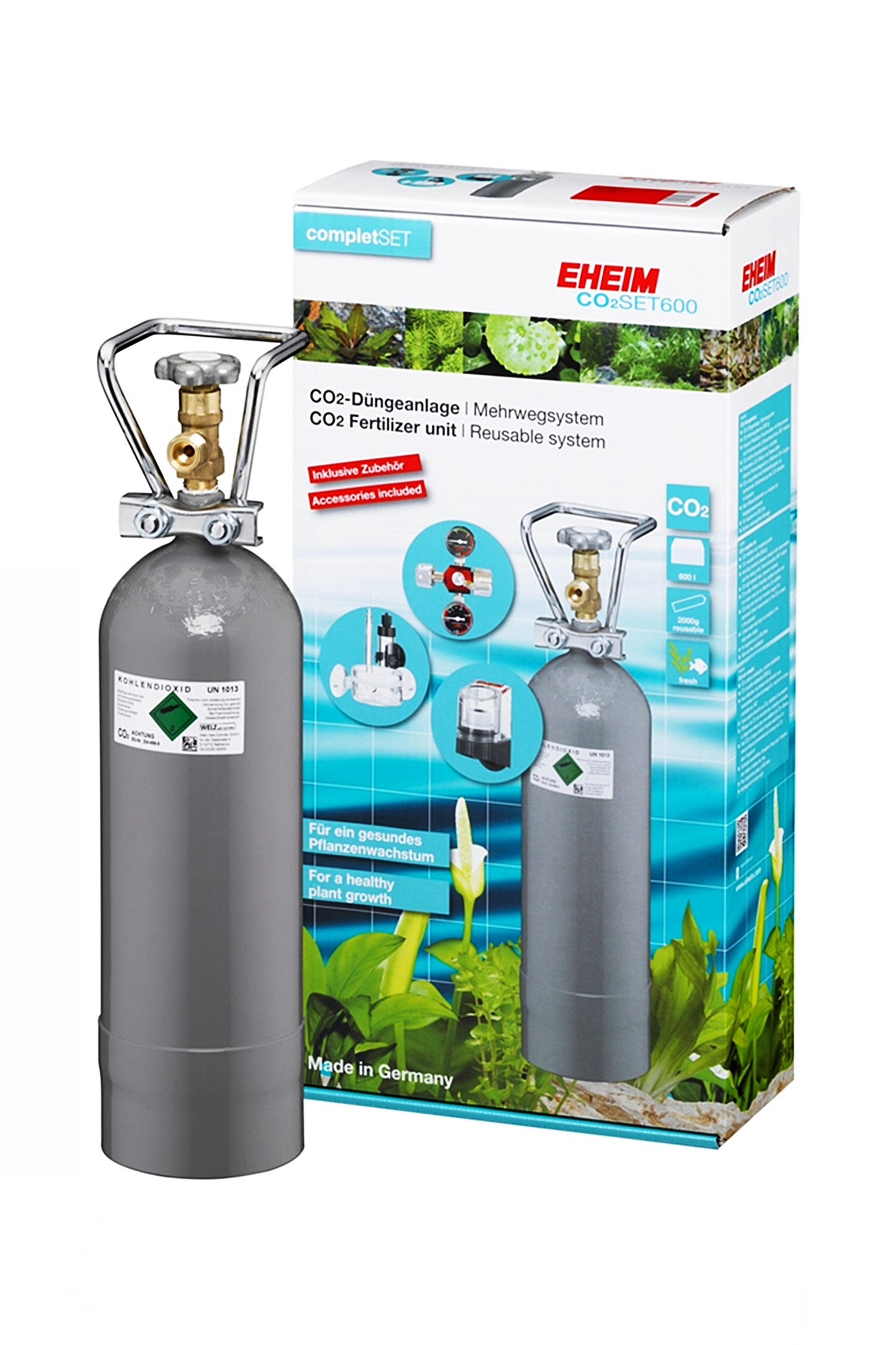 EHEIM - 6063600 Set CO2 600, 2000 grs. Rellenable