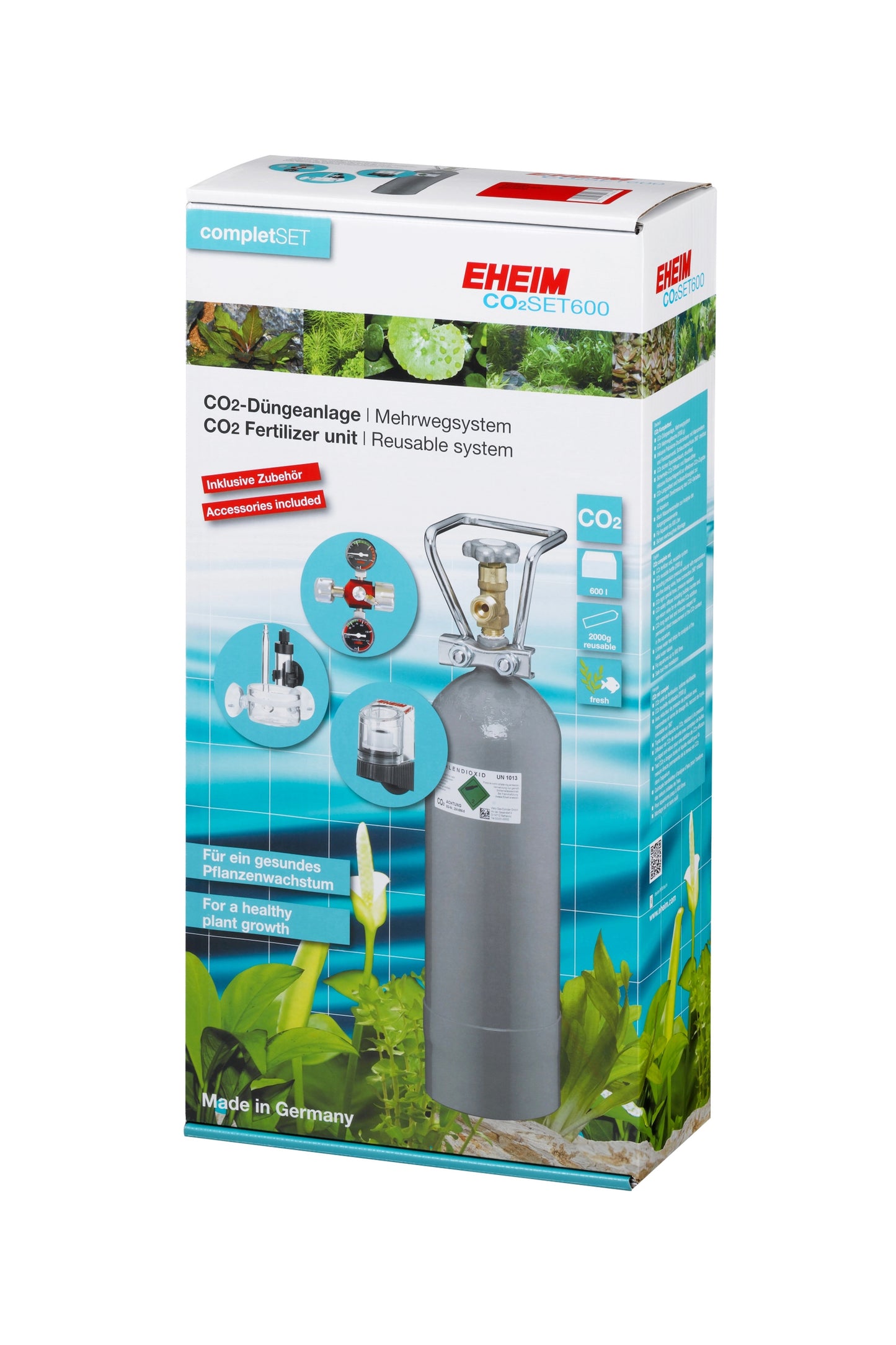 EHEIM - Set CO2 600 con Botella + Valvula magnética