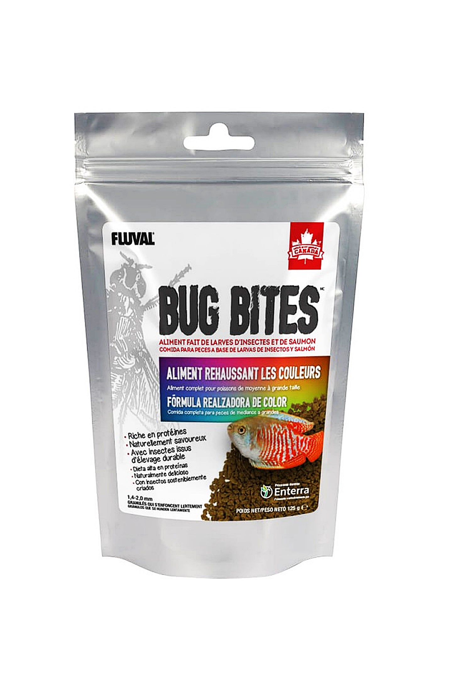 Fluval – Bug Bites Farbgranulat, 125 g