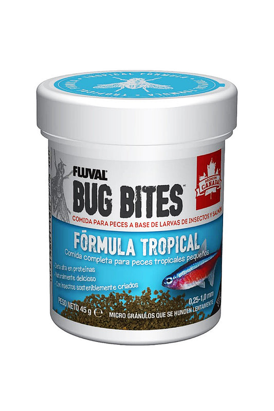 Fluval - Bug Bites Tropical Micro Gránulo, 45G