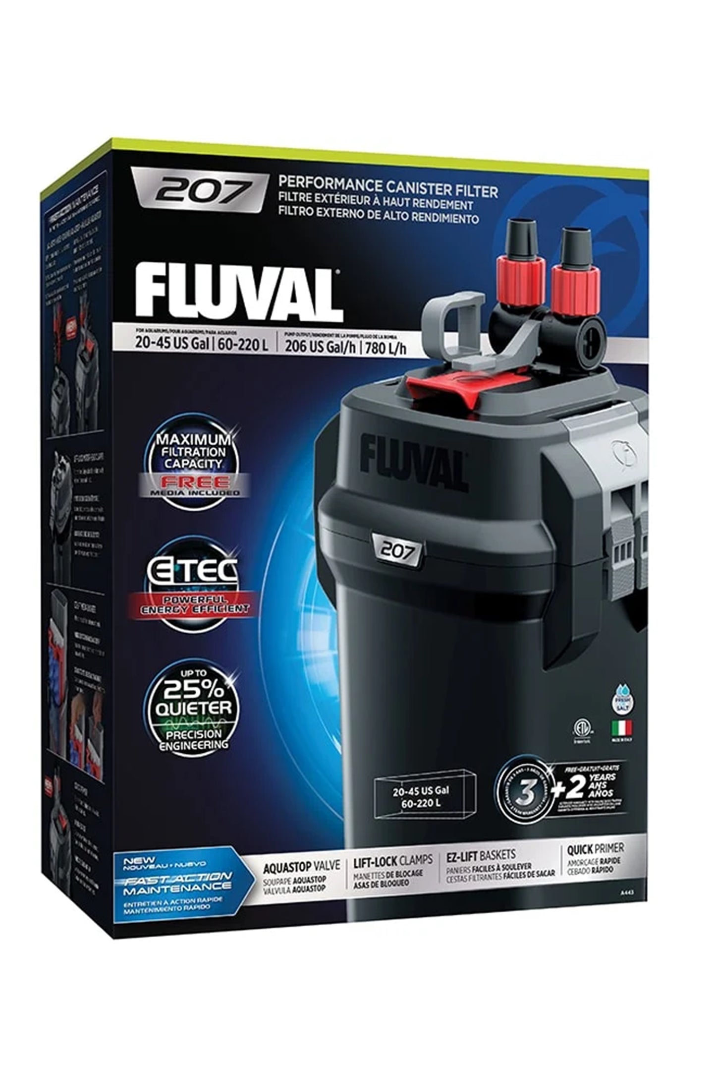 Filtro Externo Fluval 207 (hasta 220 litros)