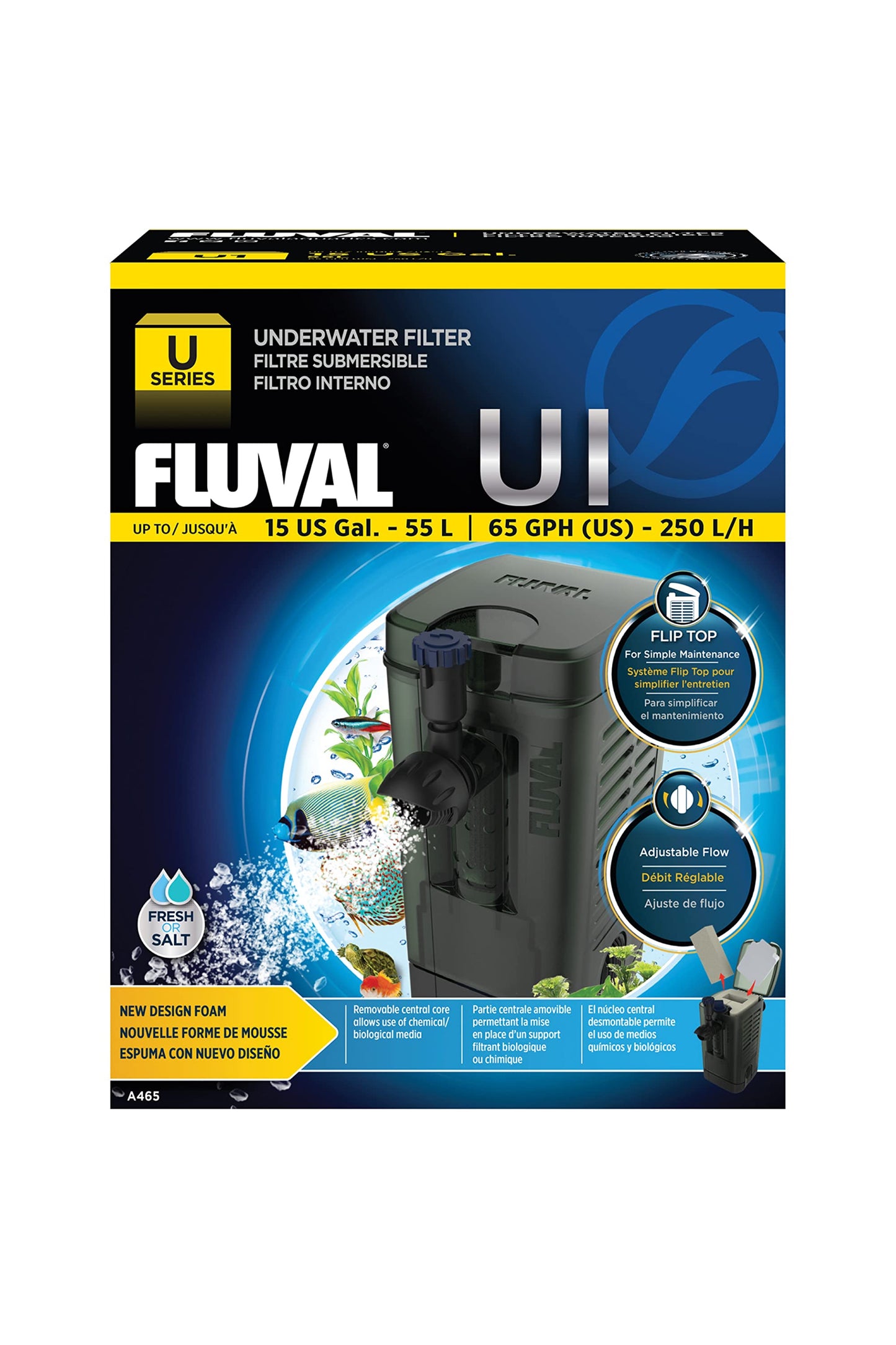 Fluval - Filtro Interno U1, 55L