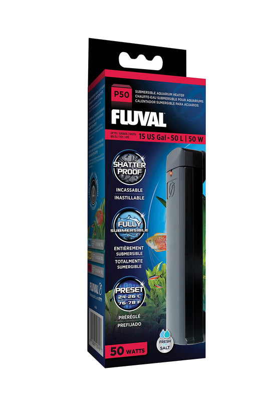 Fluval - P50 Pre-Set Calentador 24-26ºc - 50L