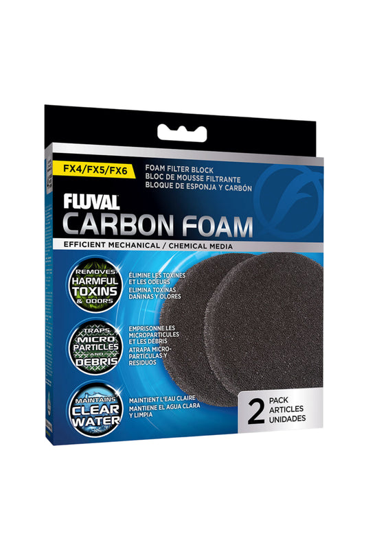Fluval - Foamex Con Carbón FX - 2 uds