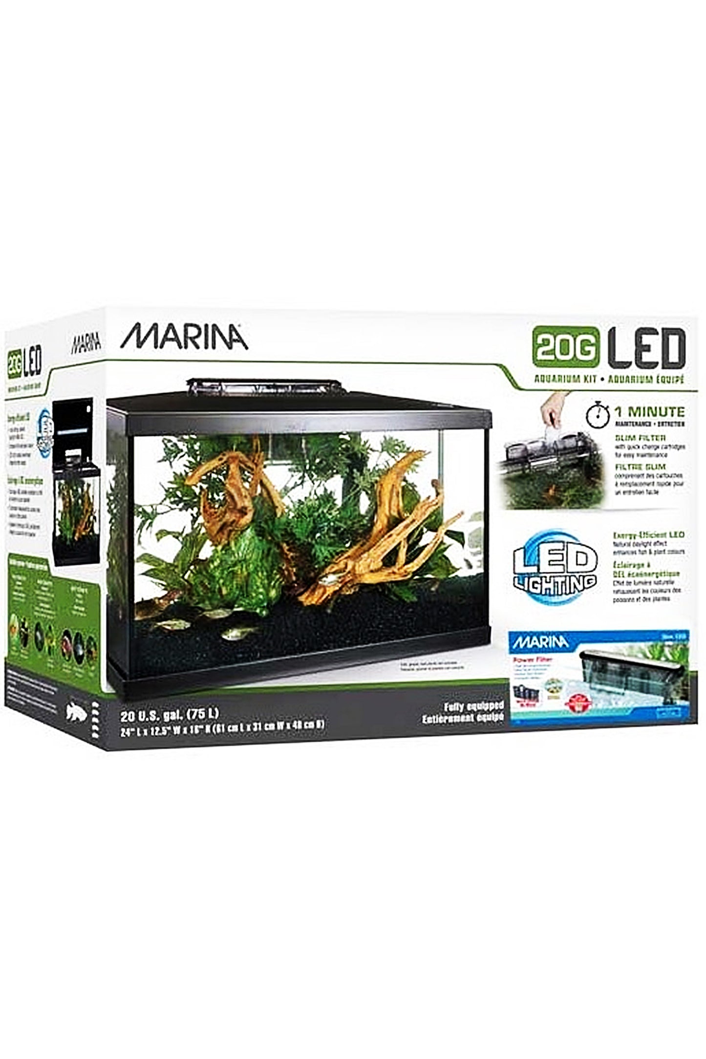 Marina - Led Kit Acuario 20G, 75L