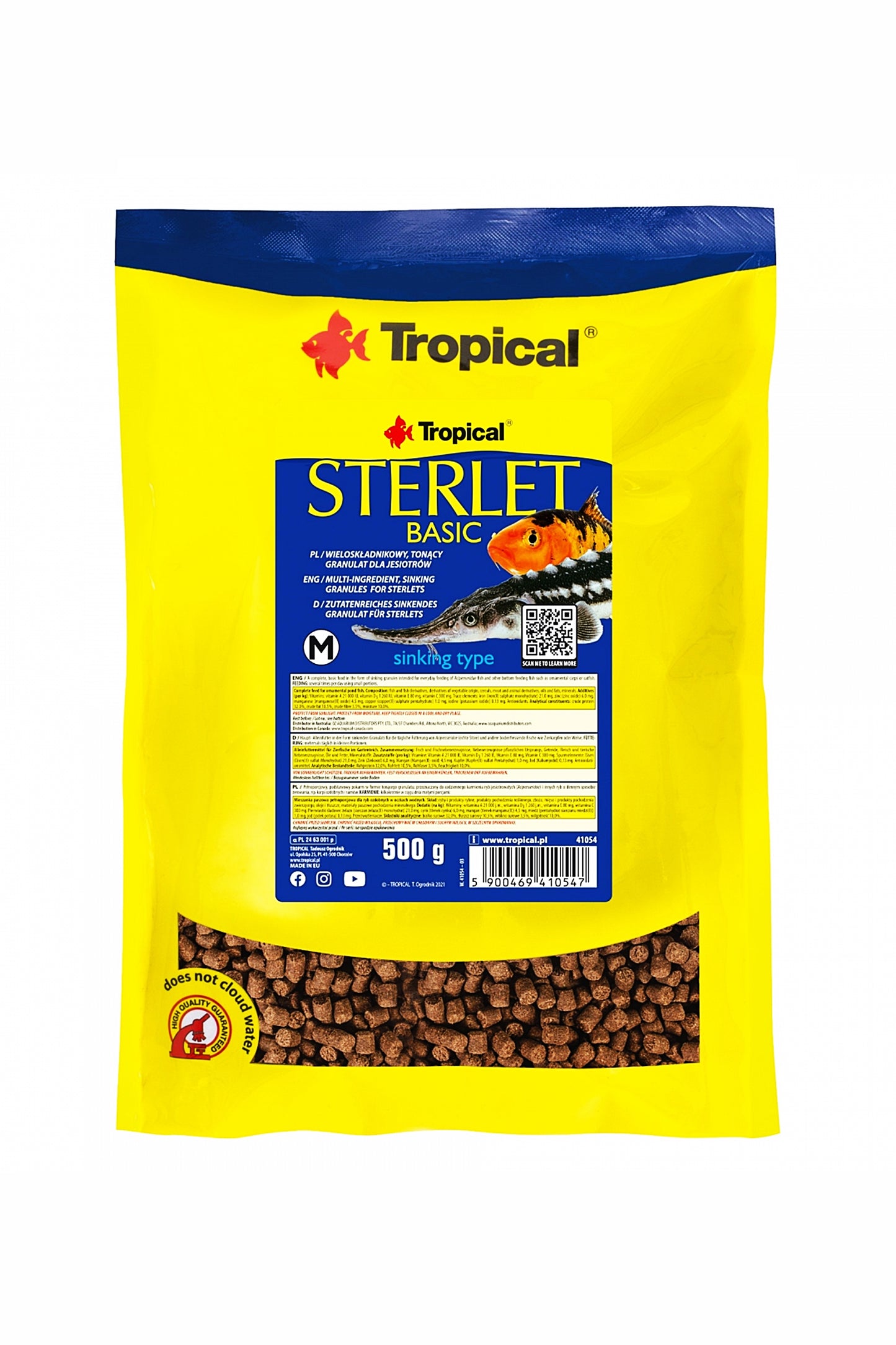 Tropical - Alimento para Esturjões L 500 G.