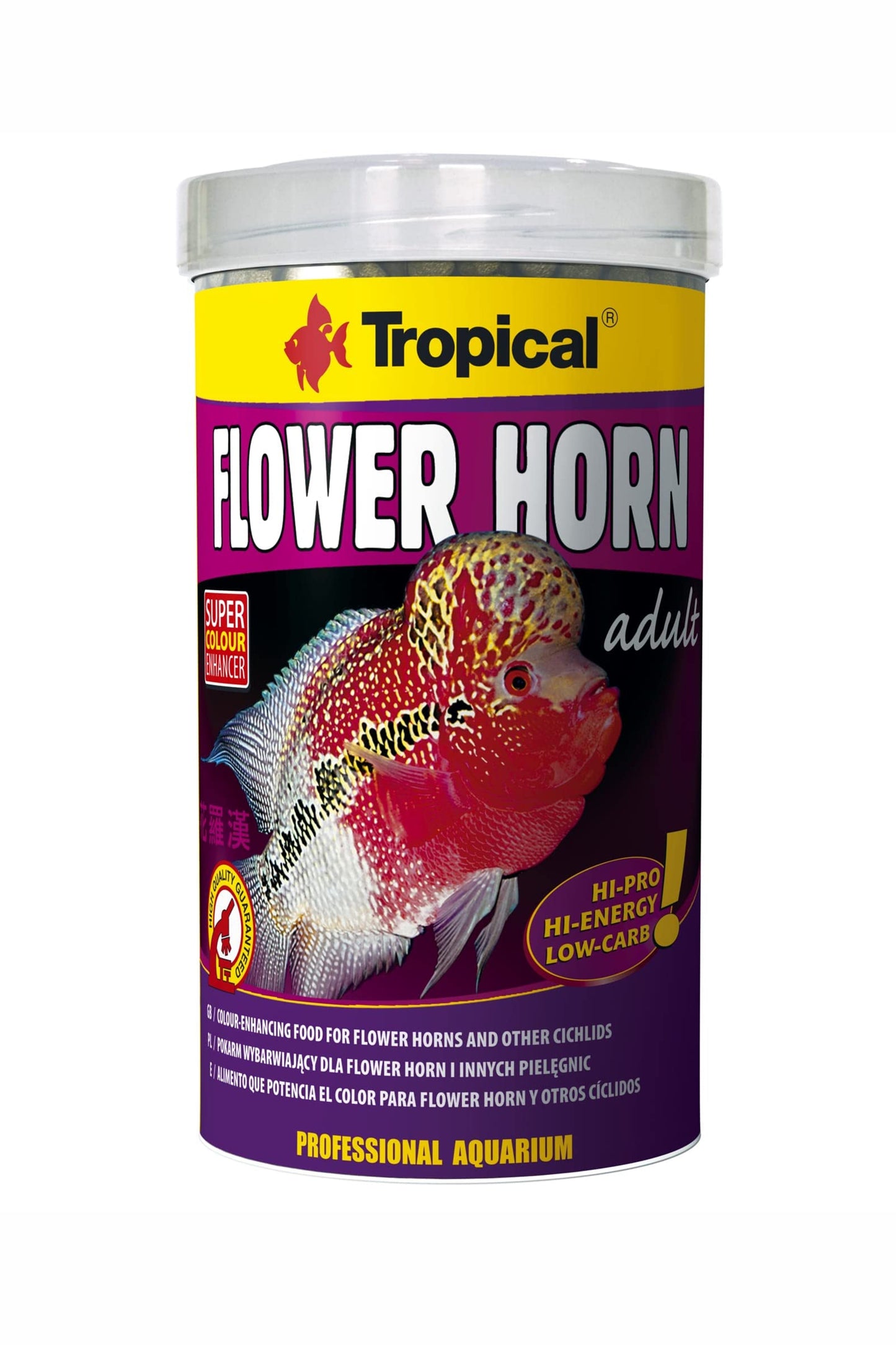 Tropical - Flower Horn Adult Pellet 1000 ml.