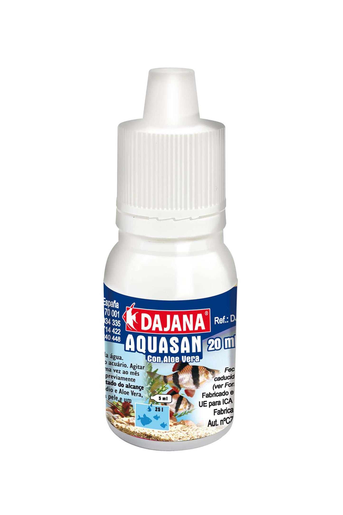 Anticloro y Cloramina con aloe vera: Aquasan de Dajana (20 ml)