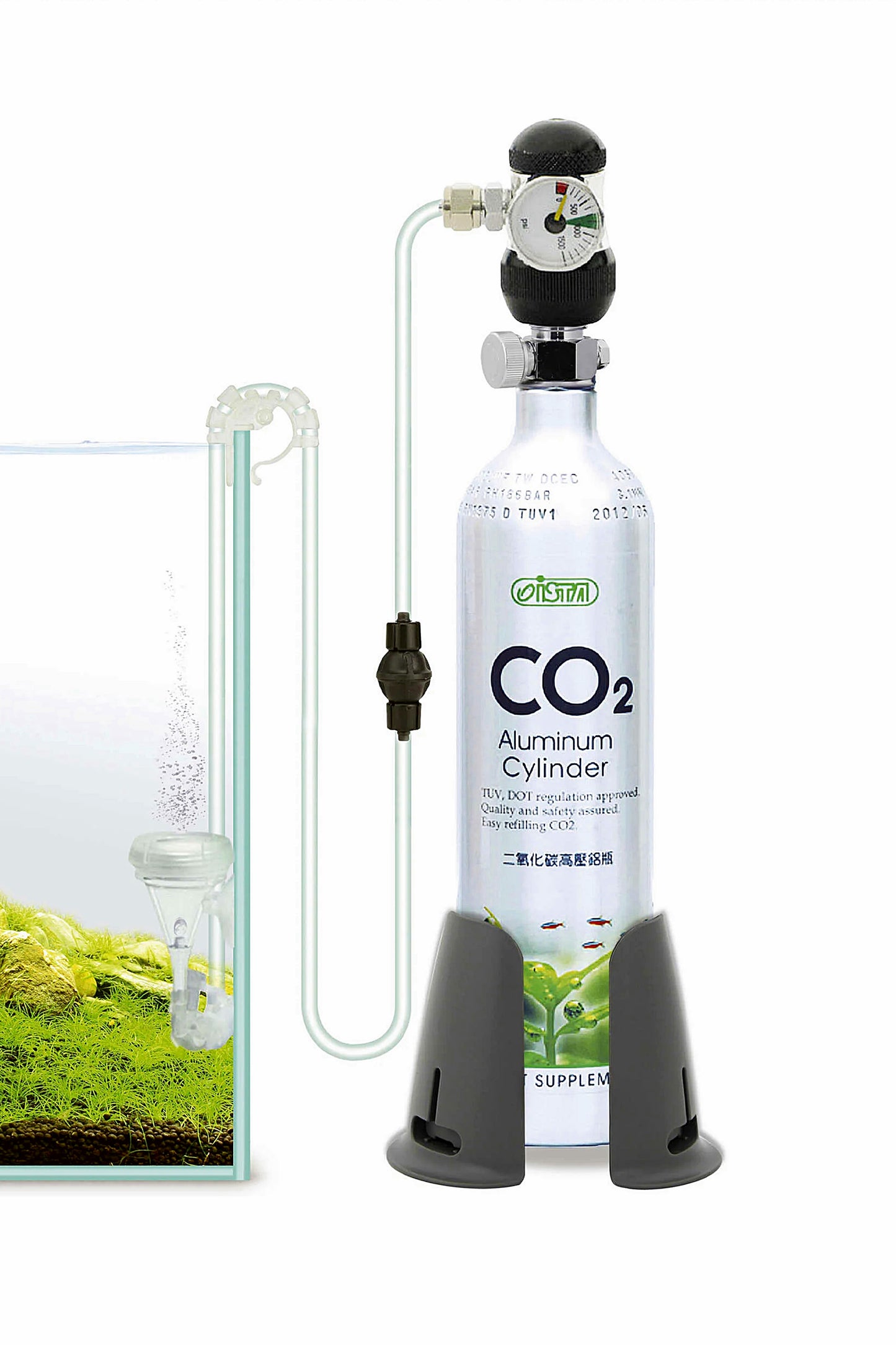 Kit de CO2 con Cilindro de Aluminio (1 litro)