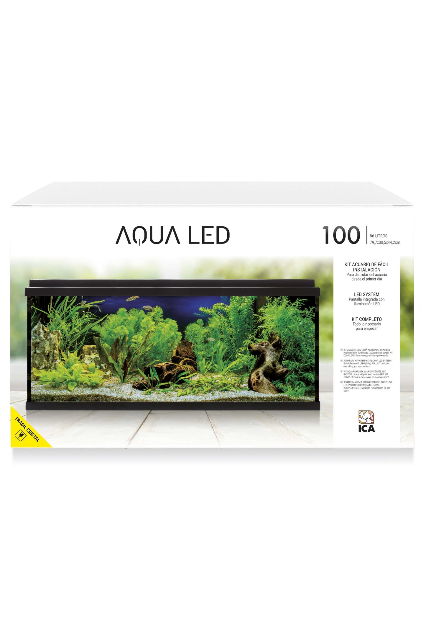 Acuario Kit AquaLED 100 con Filtro Interior (100 litros)