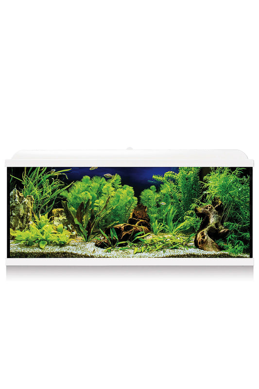 Acuario Kit AquaLED PRO 130 con Filtro Interior (130 litros) Blanco