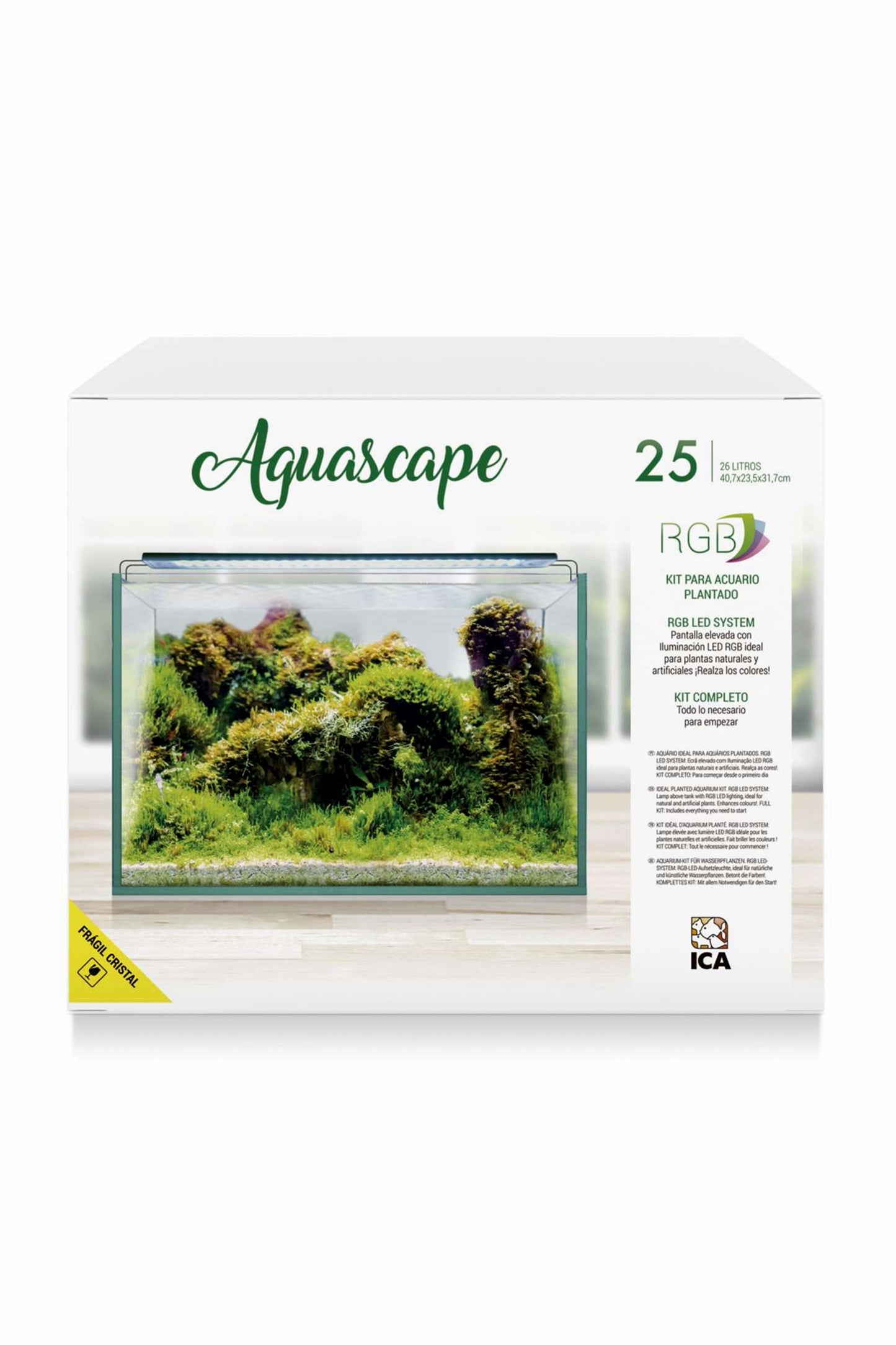 Acuario Kit AquaScape RGB 25 (26 litros)