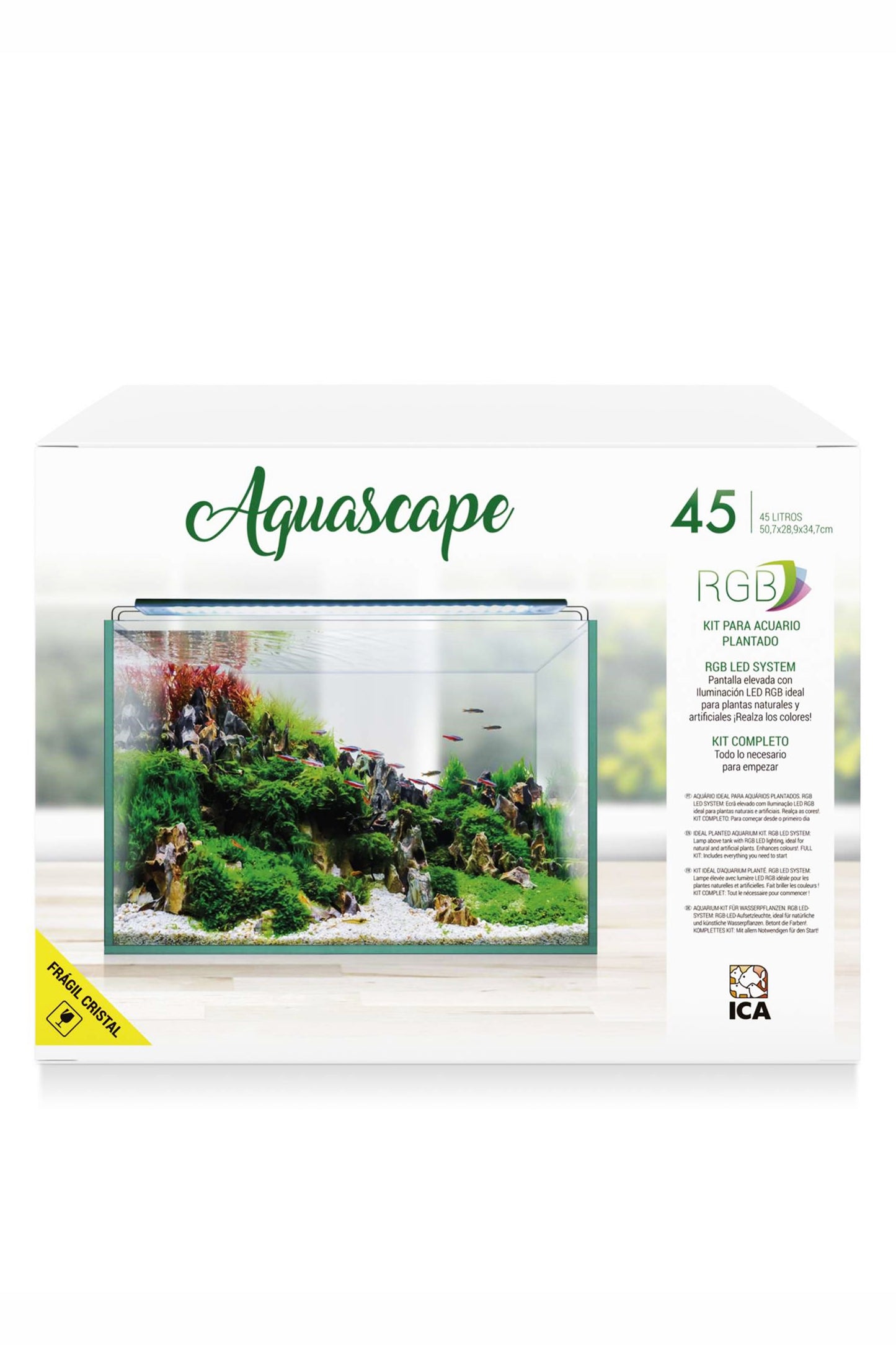 Acuario Kit AquaScape RGB 45 (45 litros)