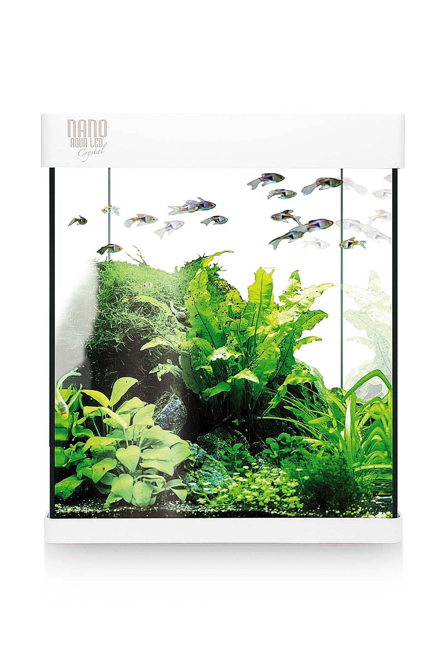 Aquarium-Set Nano AquaLED Crystal 10 (10 Liter) Weiß