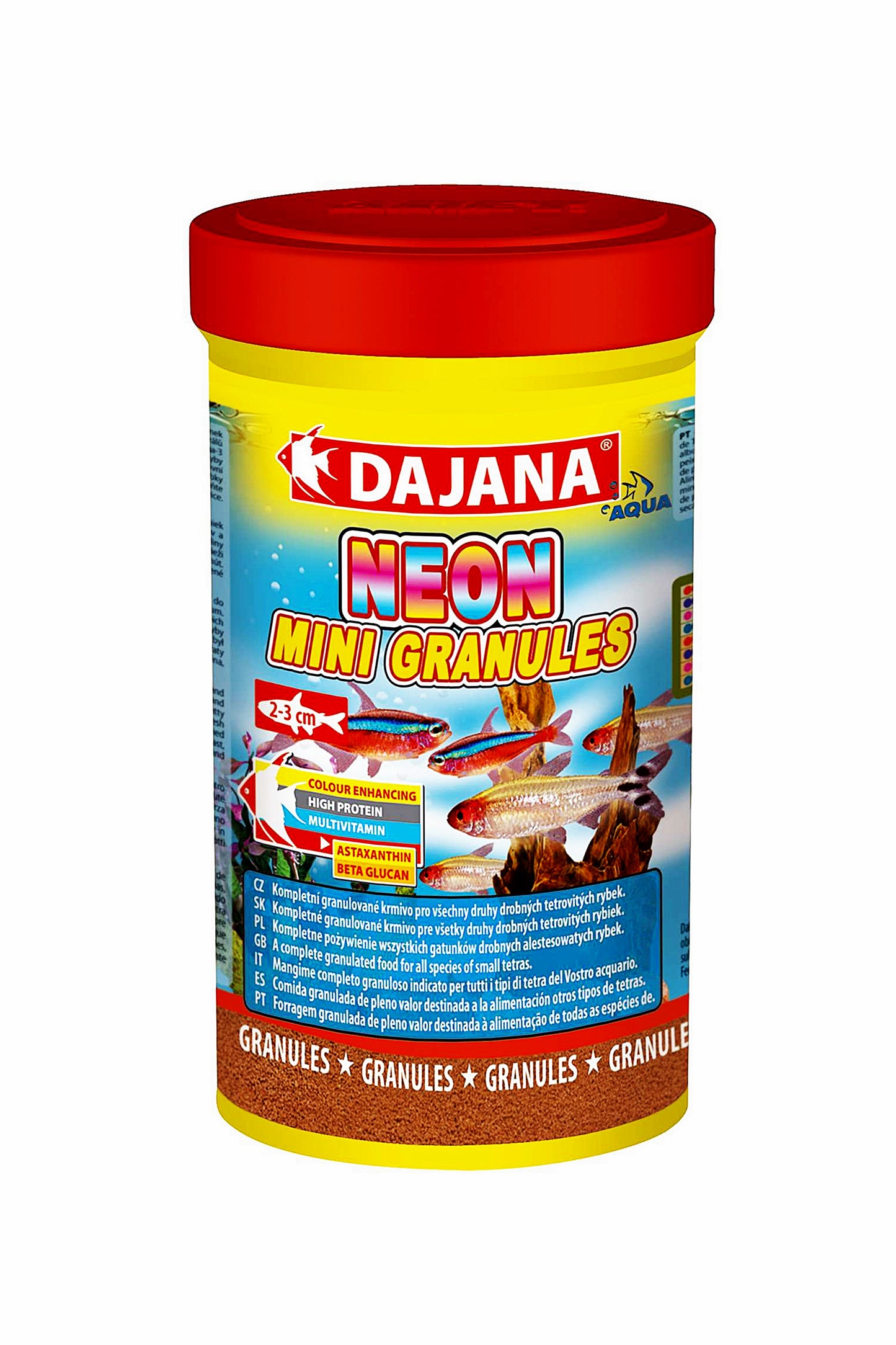 Alimento Neon Mini granules de Dajana (100 ml)