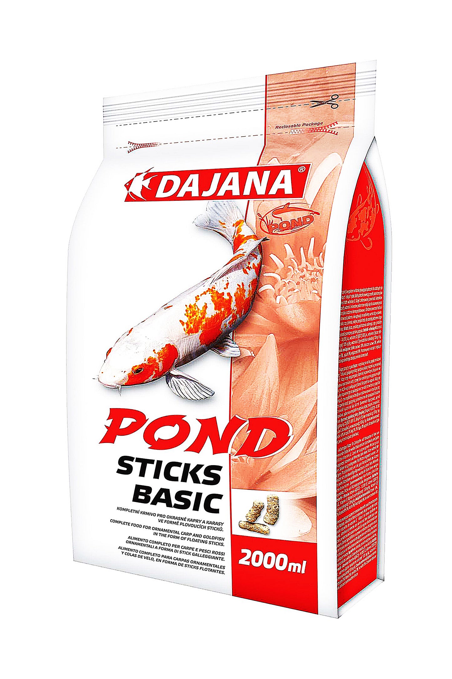 Alimentos para Peces de Estanque Sticks Basic de Dajana (2 litros)