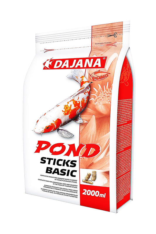 Alimentos para Peces de Estanque Sticks Basic de Dajana (2 litros)