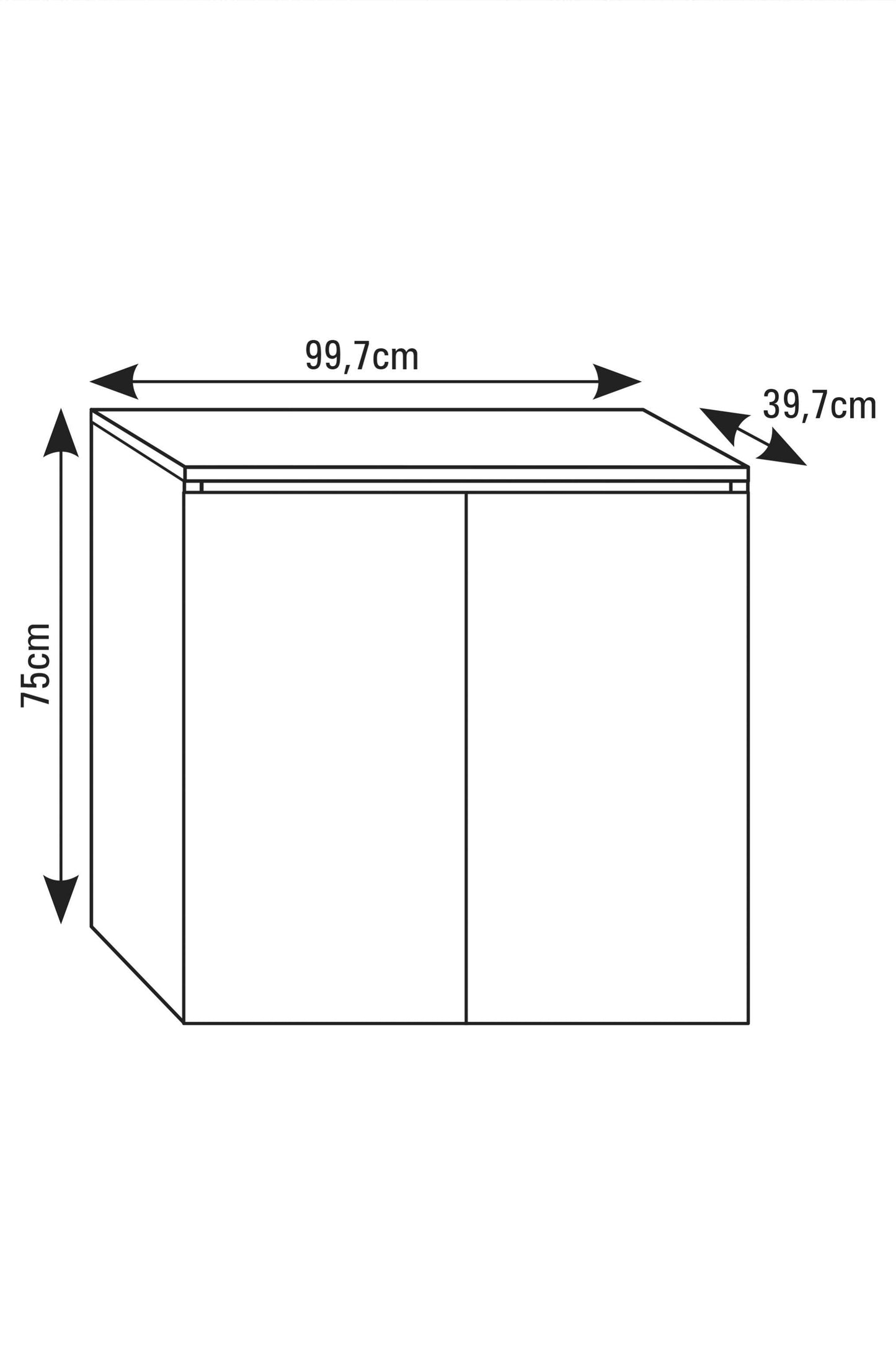 Mesa para Acuarios Aqualux PRO (99,7 cm) Negro