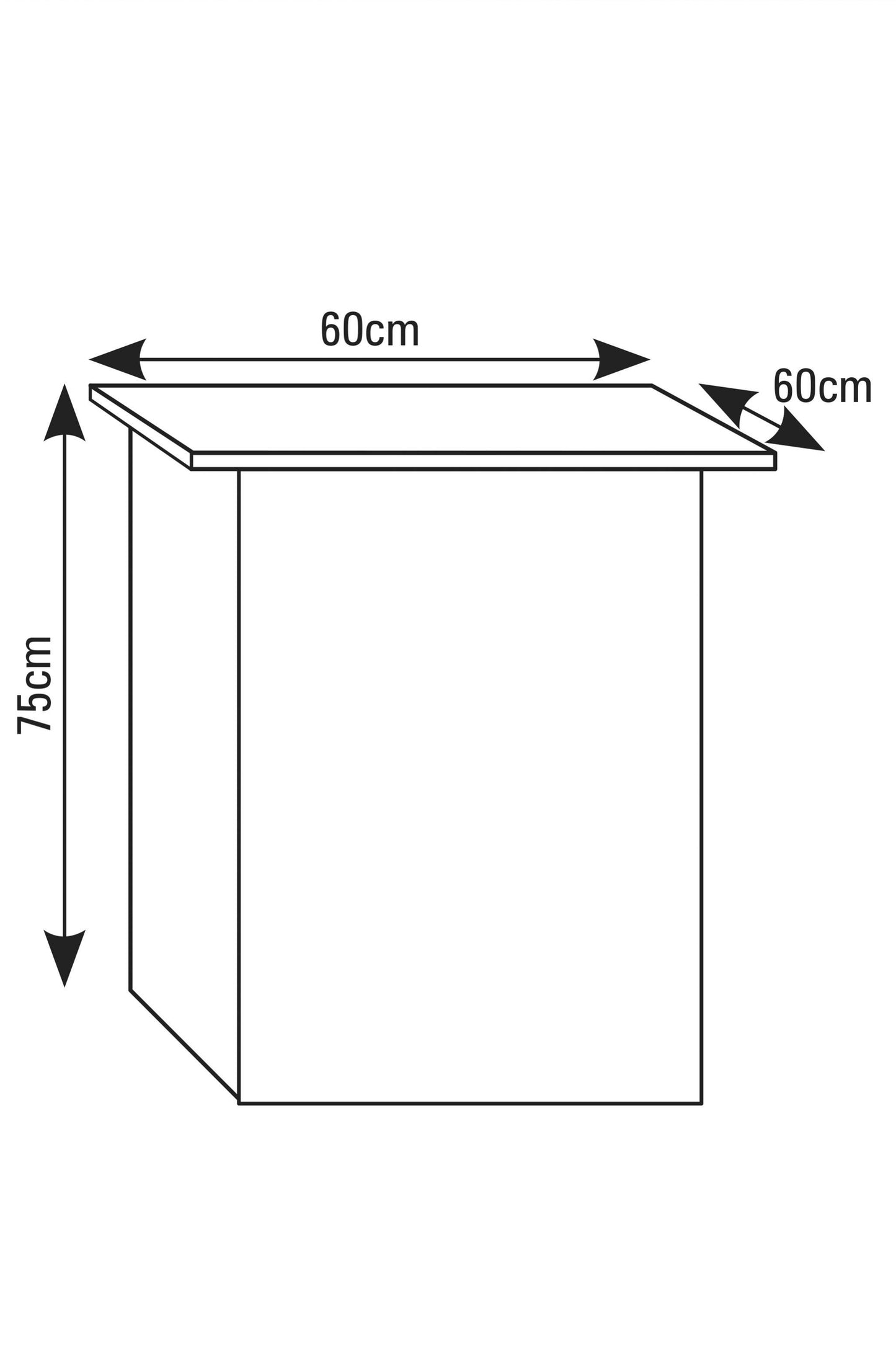 Mesa para Acuarios Aqualux PRO Cubo 60 cm Blanco