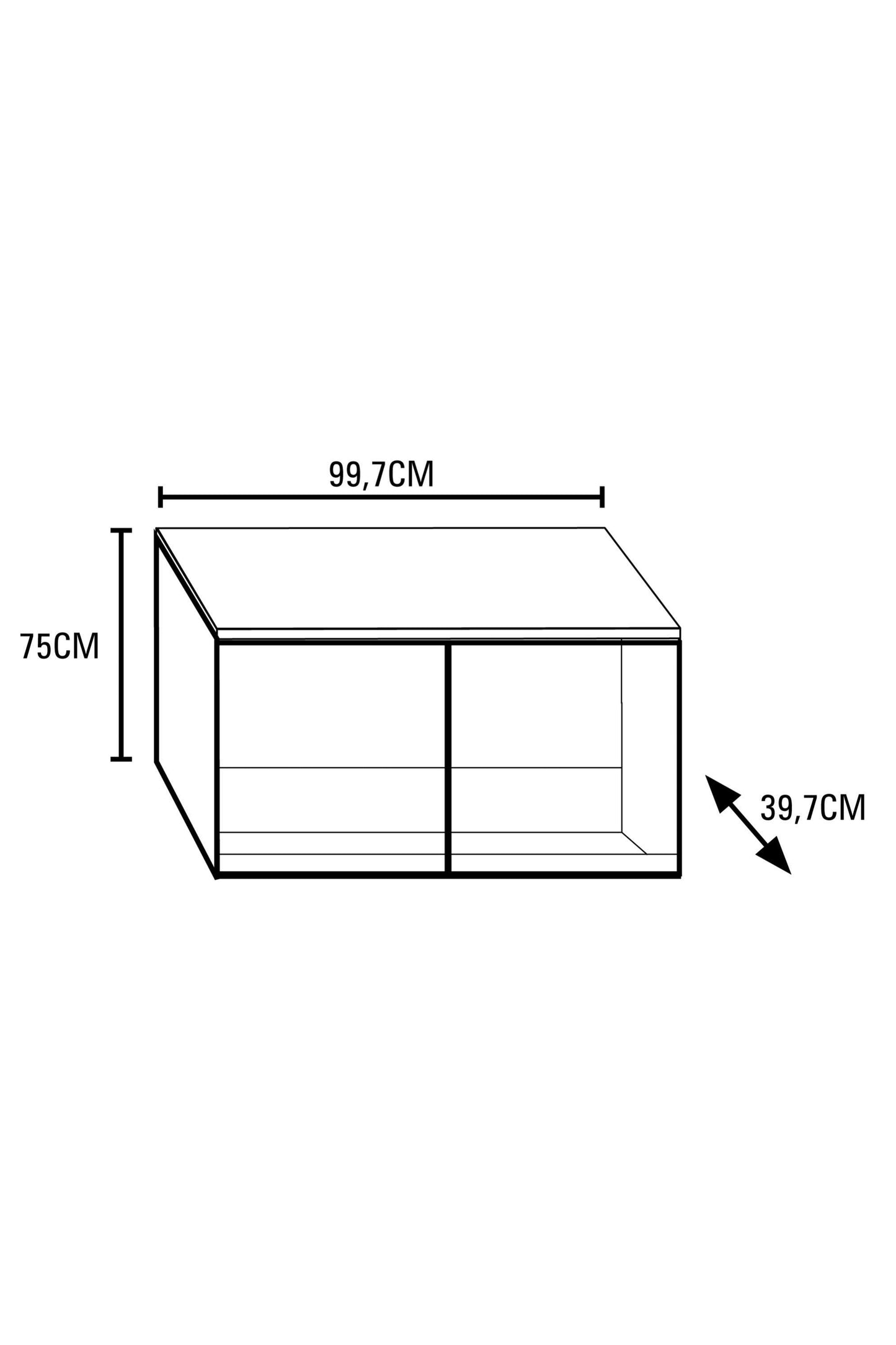 Möbeltisch für Meerwasseraquarium mit Sumpf AquaOcean 180 Liter