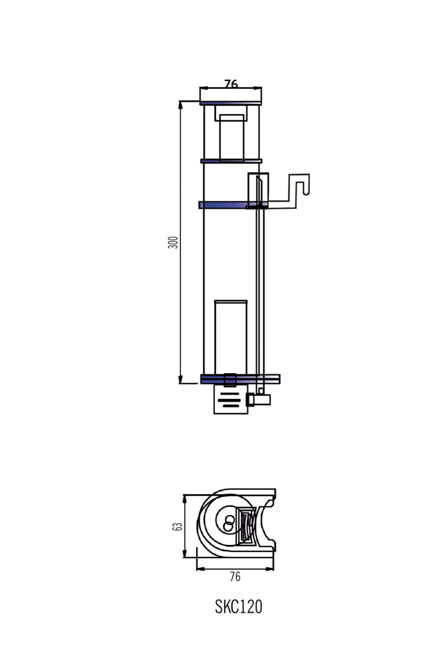 Skimmer AquaOcean Compact para colgar (120 litros)