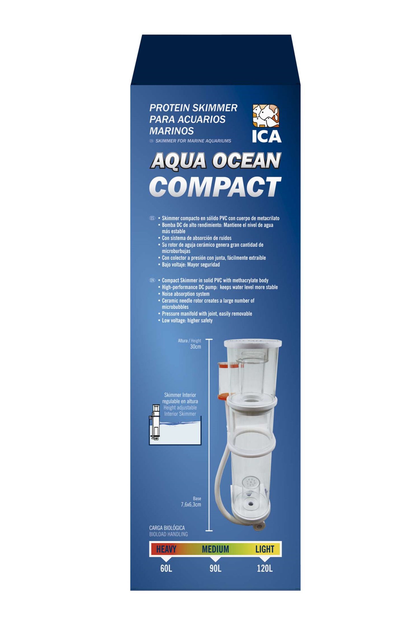 Skimmer AquaOcean Compact para colgar (120 litros)