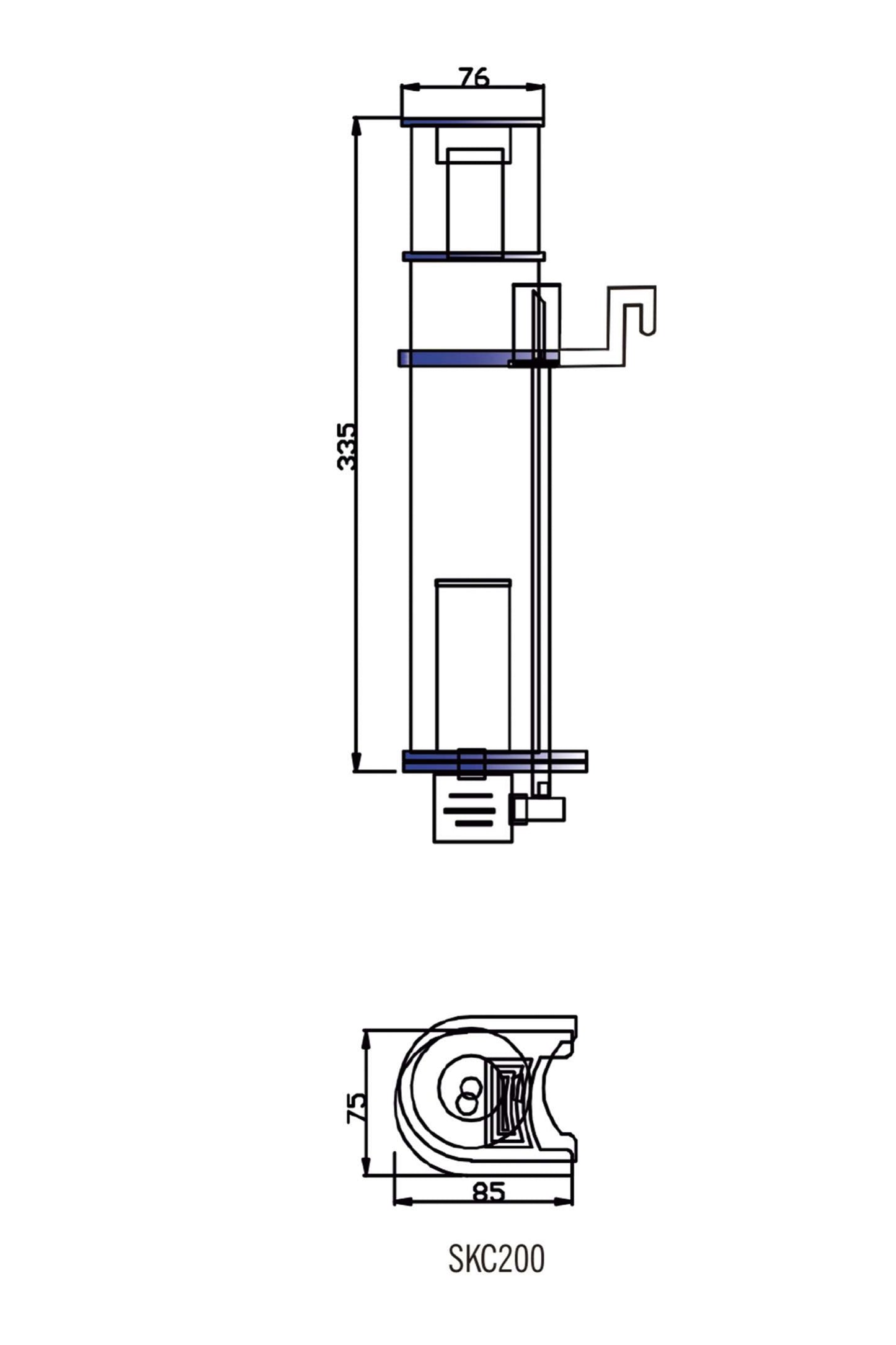 AquaOcean Compact Hängeskimmer (200 Liter)