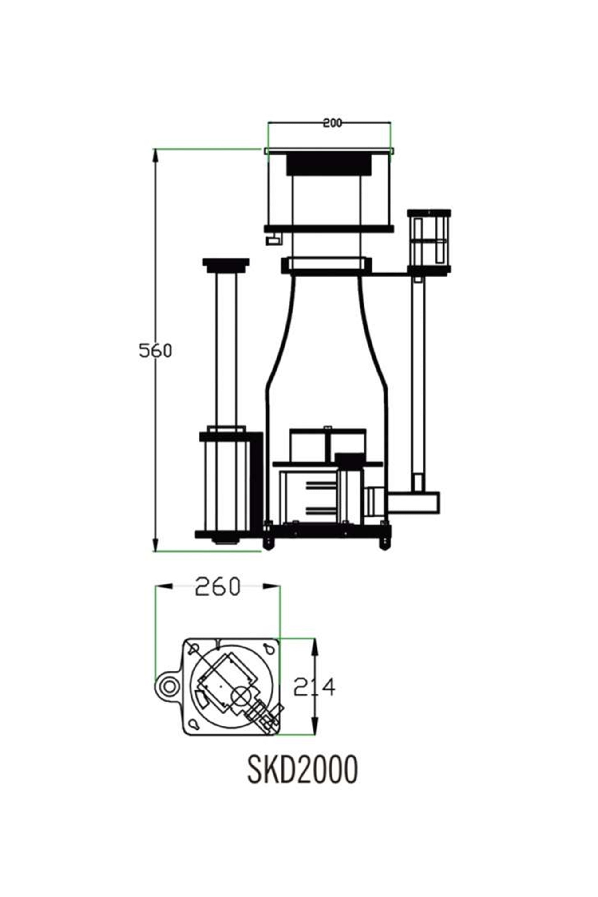Skimmer Octo 220 Ocean Tech Com Controlador Até 2000L Bivolt - BR Fish Skimmer Octo 220 Ocean Tech Com Controlador Até 2000L Bivolt - BR Fish
