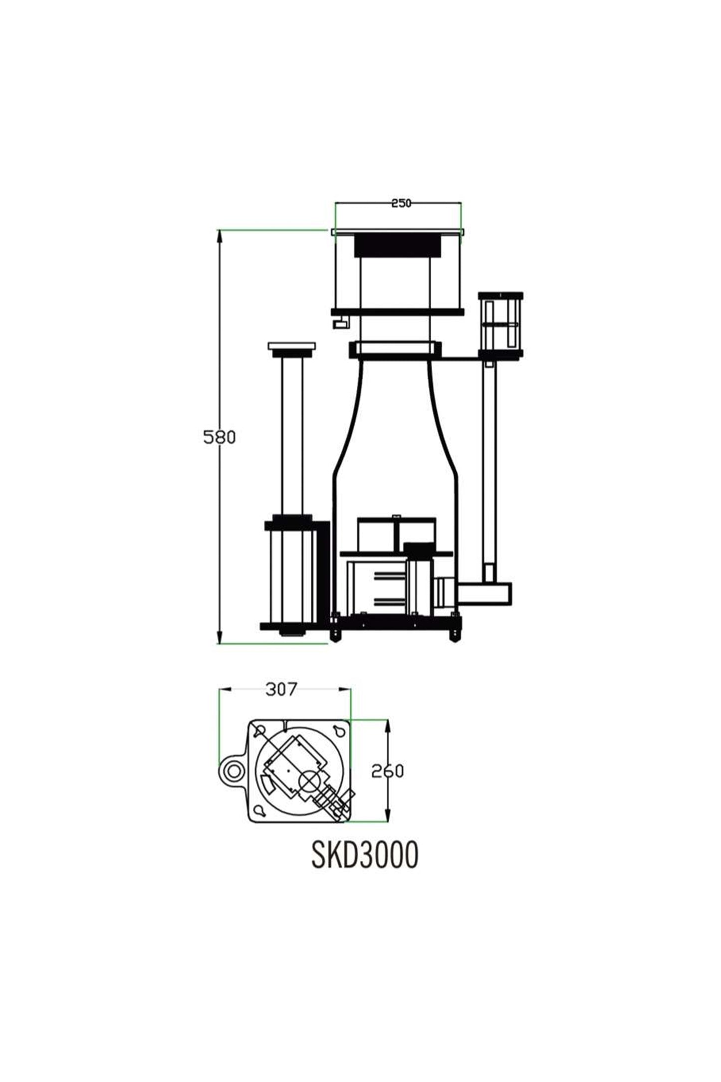 Skimmer AquaOcean Smart DC (3.000 litros)