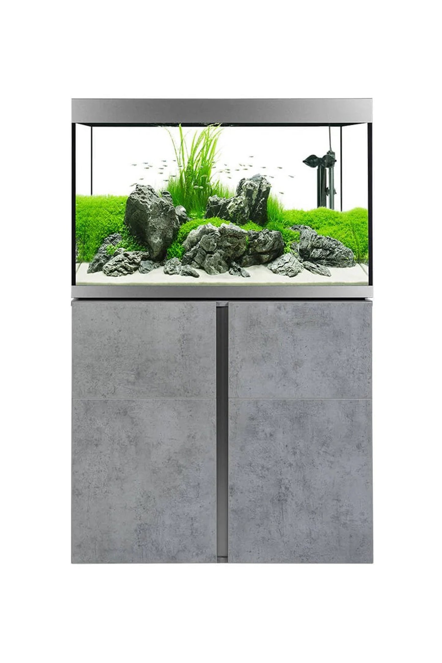 Acuario Fluval Siena de 272 litros con Mueble Hormigón