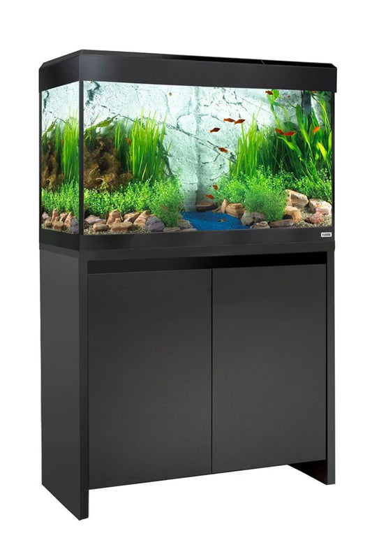 Acuario Roma 125 litros con mueble Negro