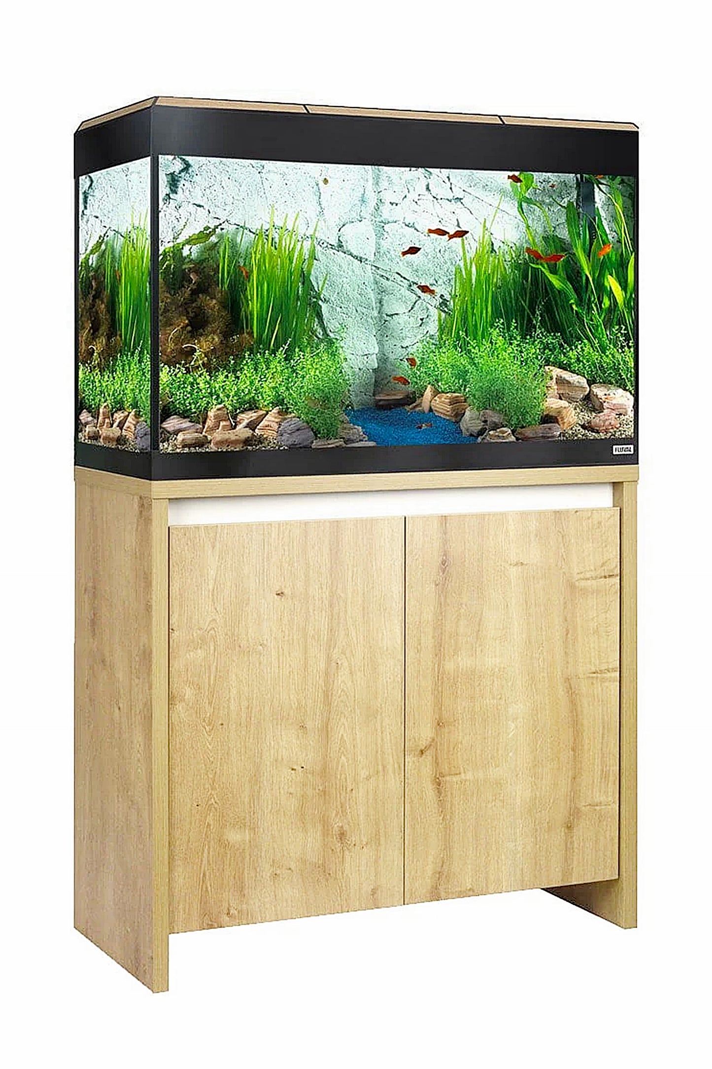 Acuario Roma 125 litros con mueble Roble