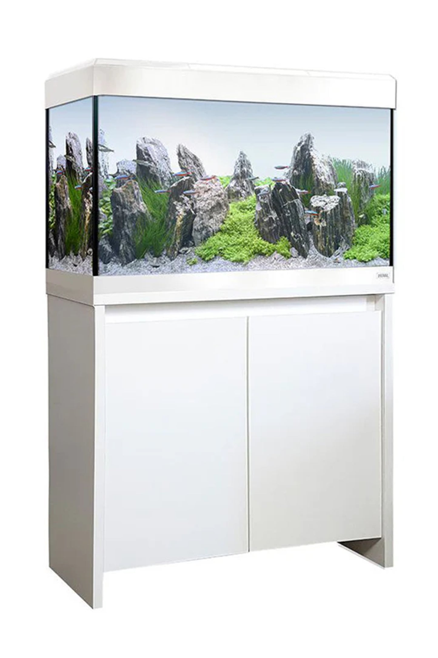 Acuario Roma 125 litros con mueble Blanco