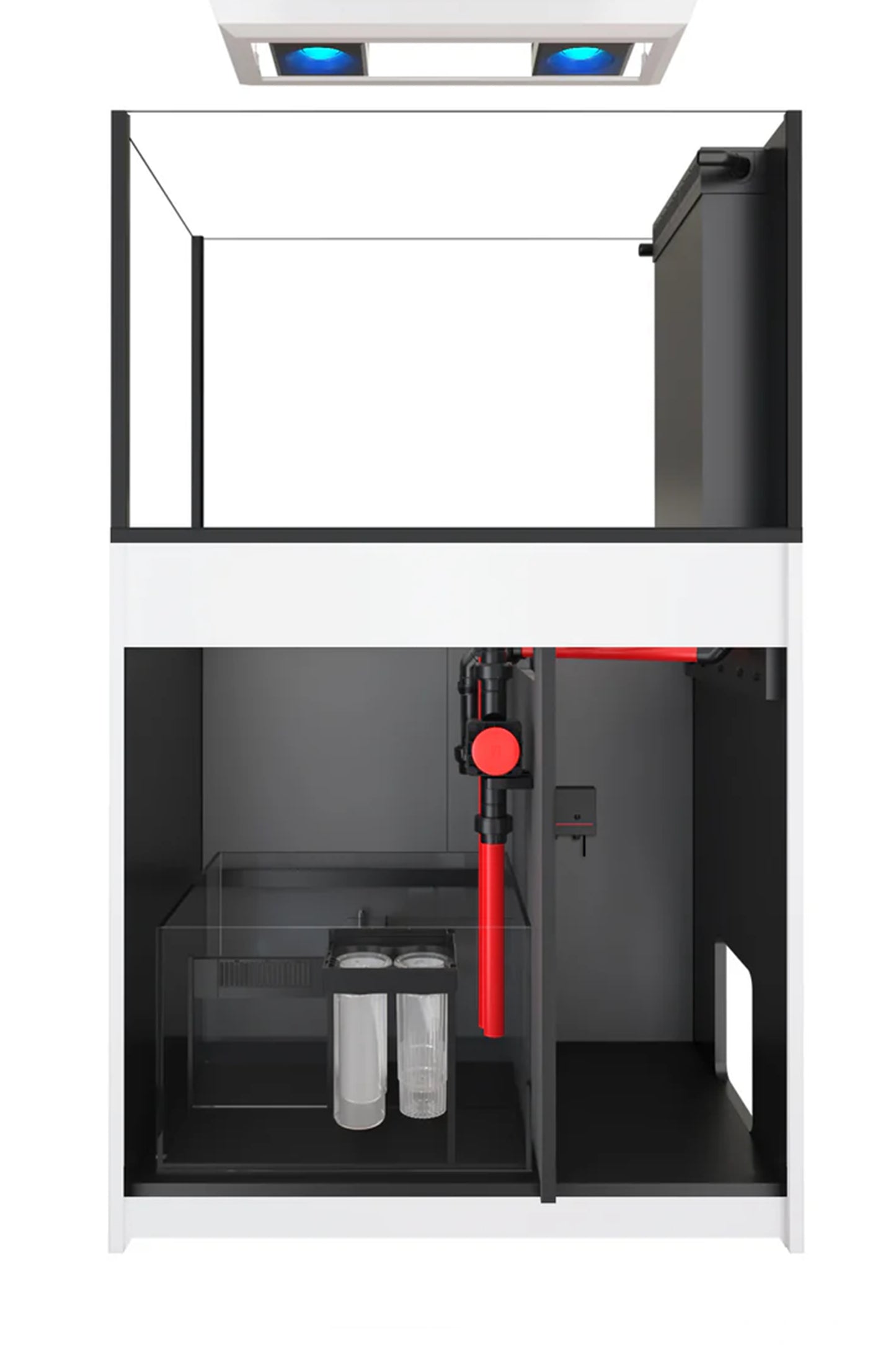 Acuario REEFER™ Península 350 Negro 2 x Reef Led 90W SOPORTE TECHO LED ReefClean300