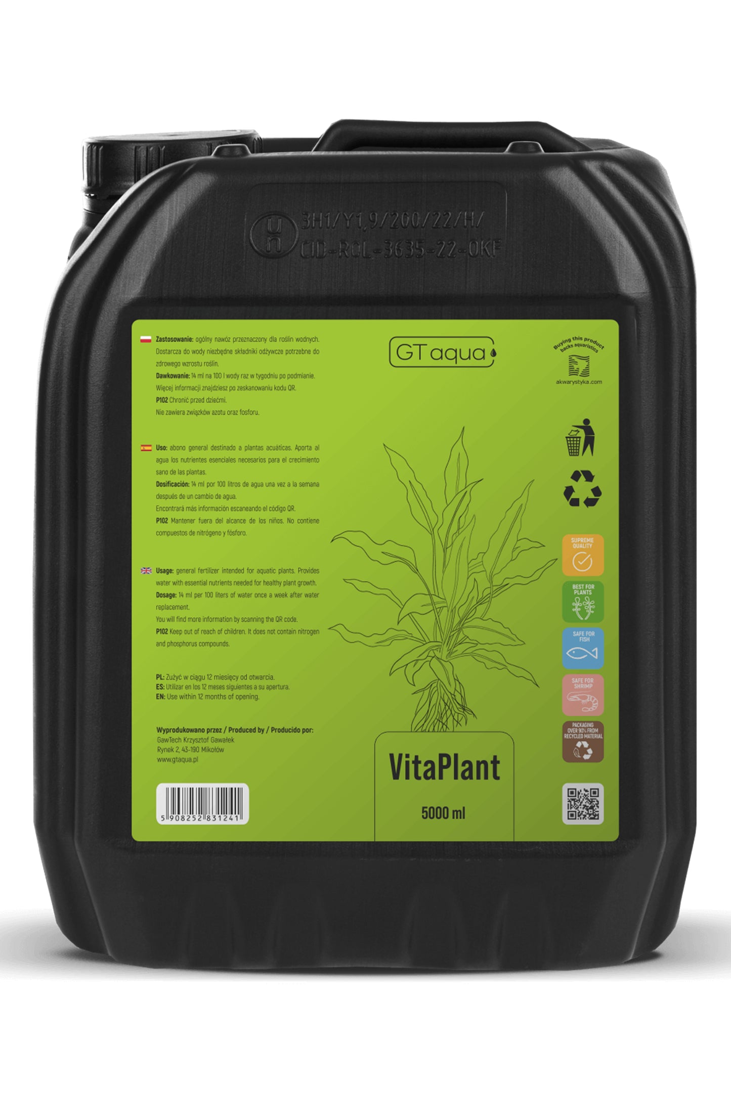 GT VITAPLANT - Komplettdünger 5.000 ml