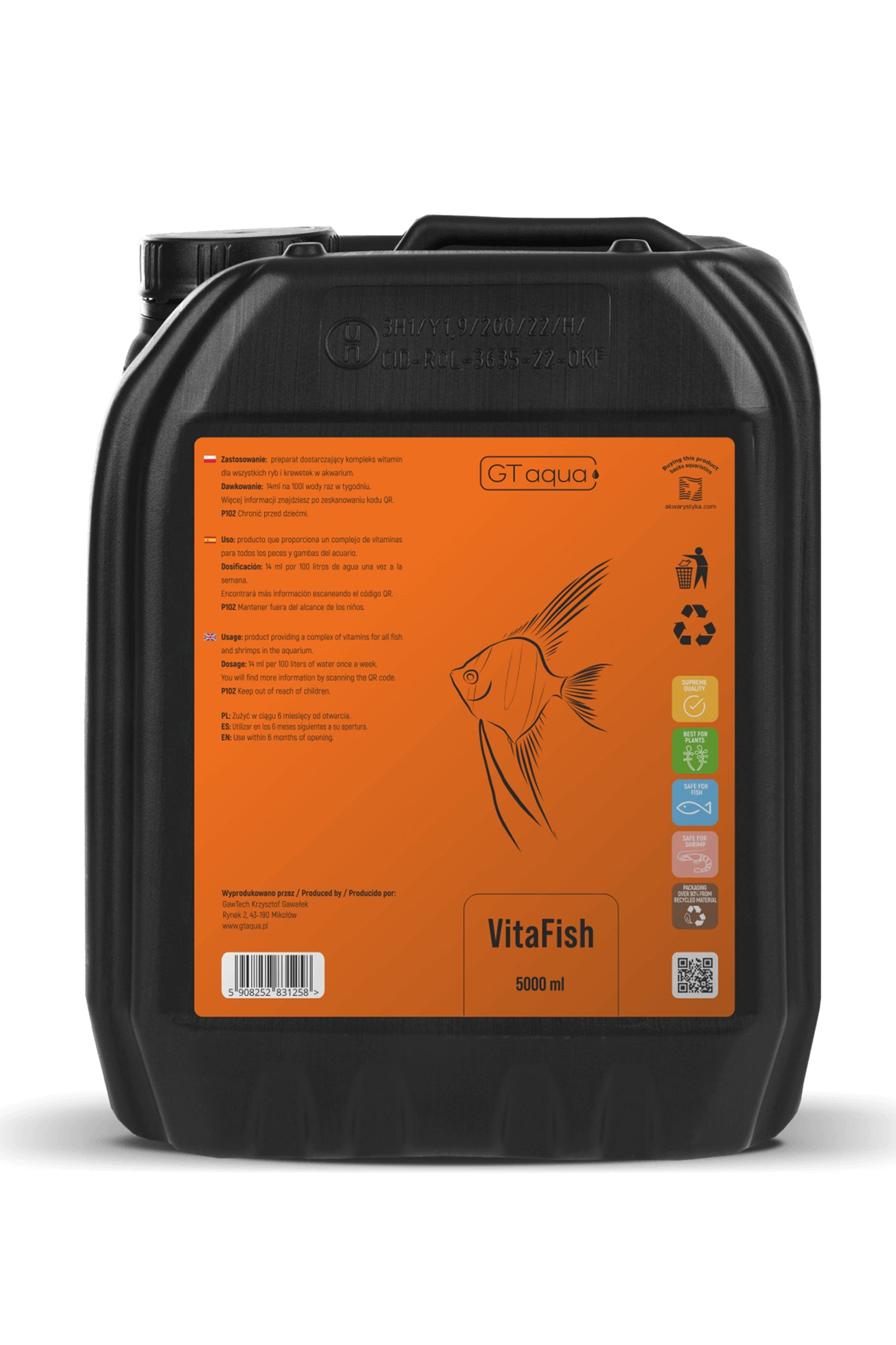 GT VITAFISH - Vitaminas 5.000 ml