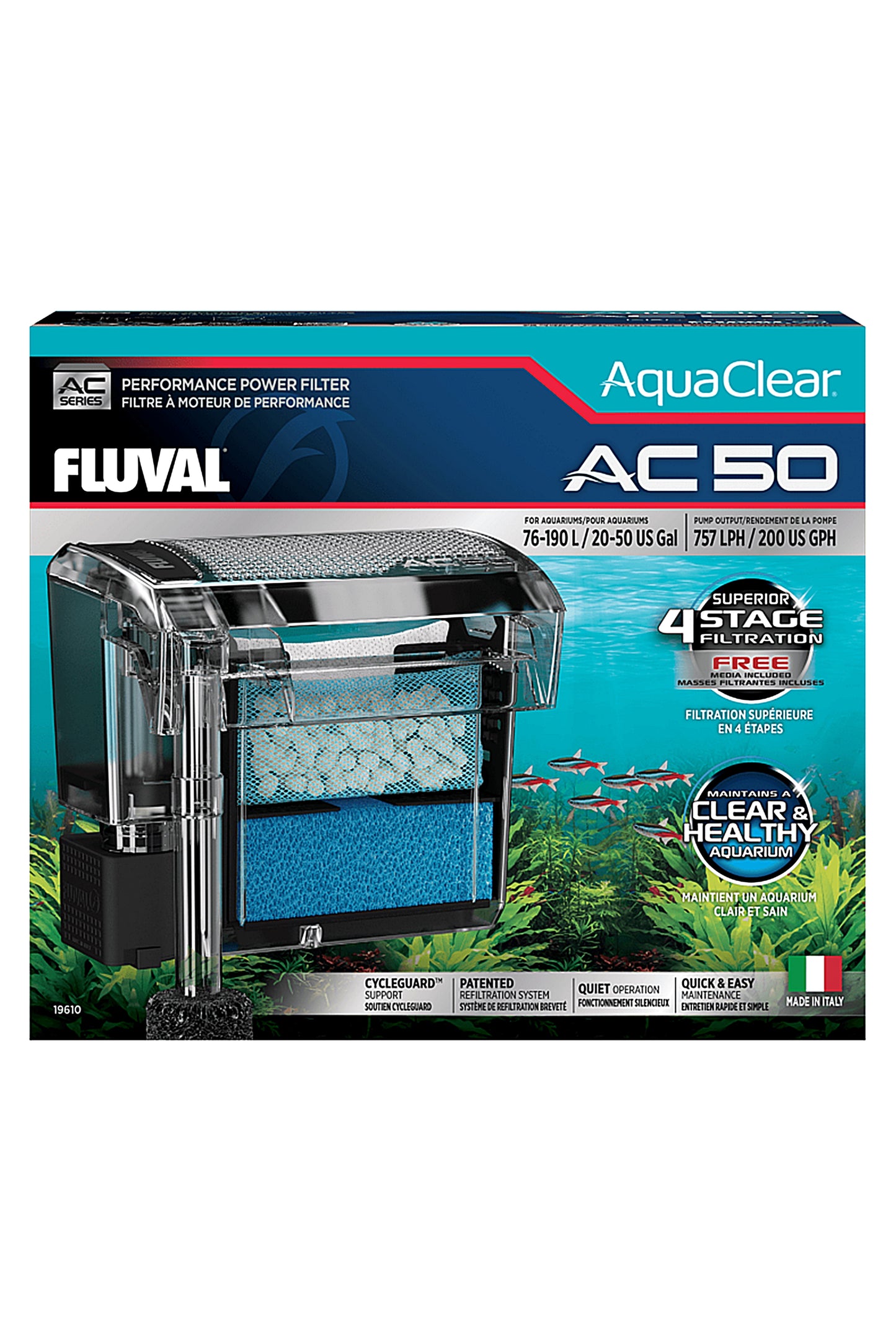 Fluval Aquaclear - Filtro de mochila AC50