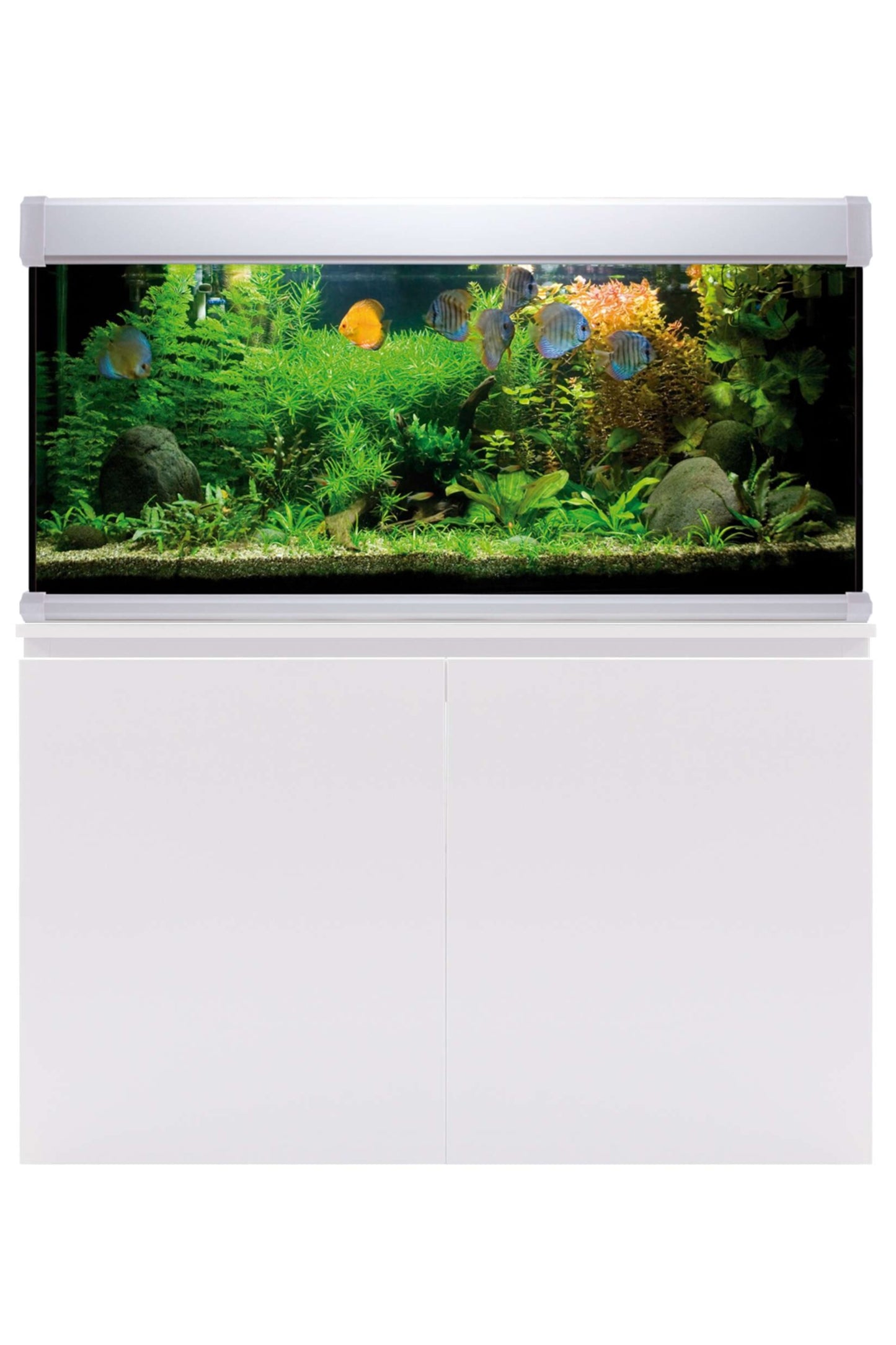 AquaLUX PRO 240 - Acuario de 240 litros con mueble Blanco